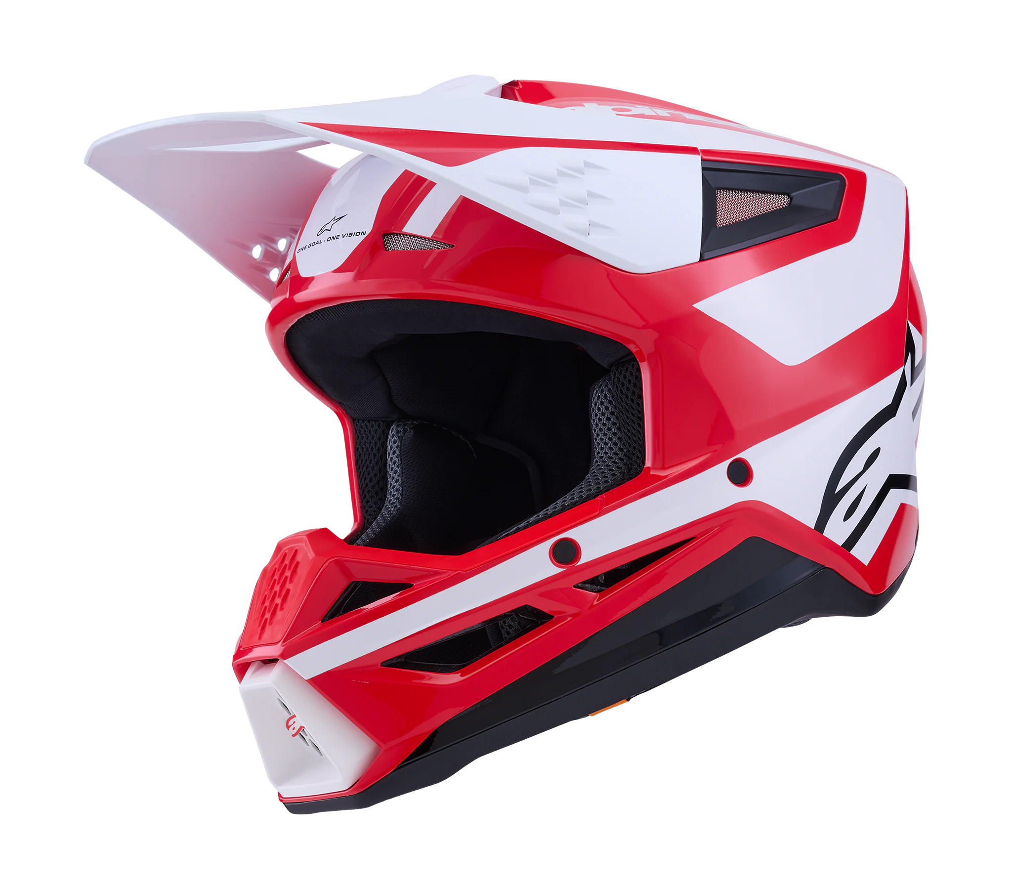 Alpinestars Crosshelm S-M3 Heat - Rood / Wit / Zwart