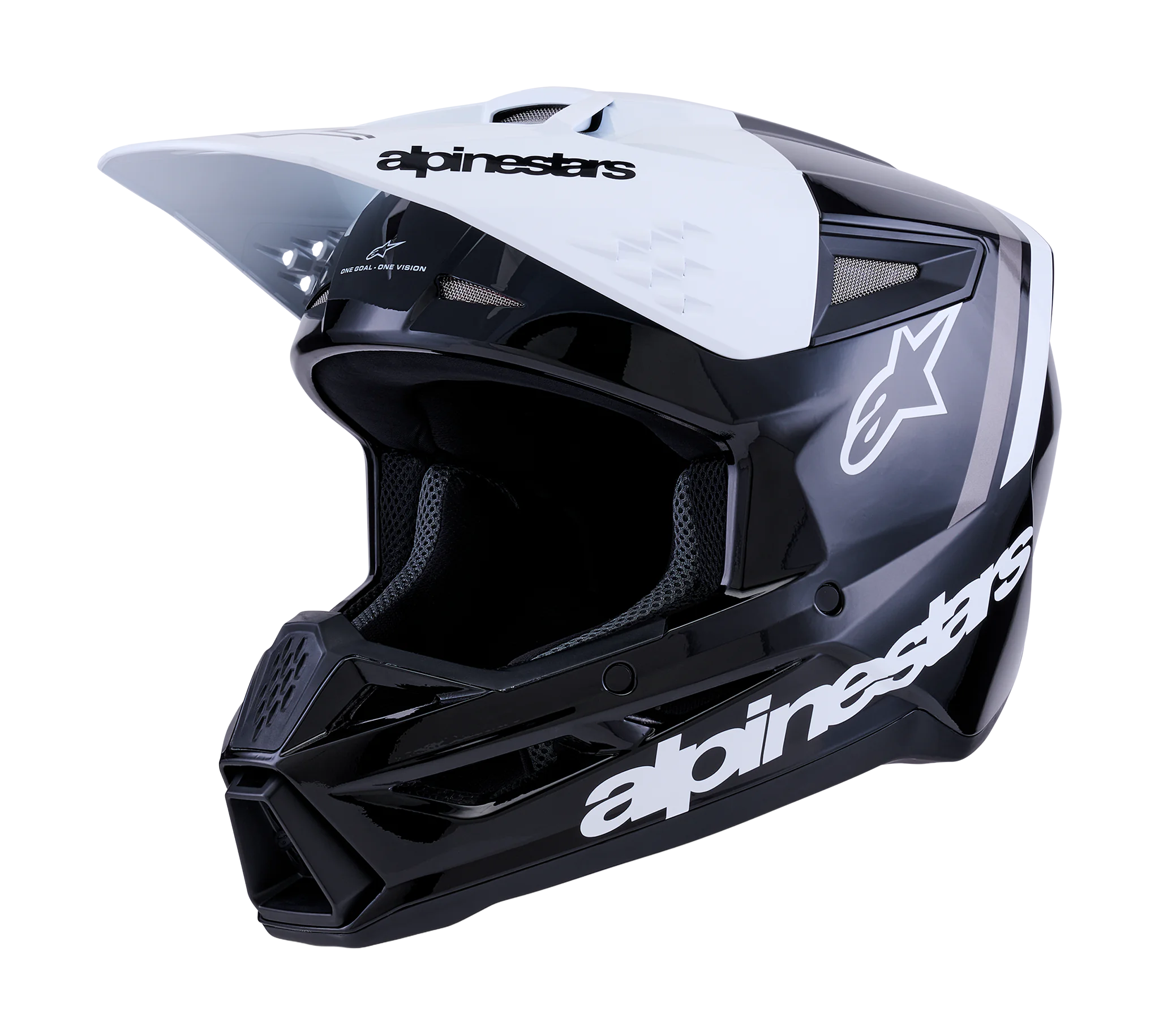 Alpinestars Crosshelm S-M3 Radium - Zwart / Wit / Grijs
