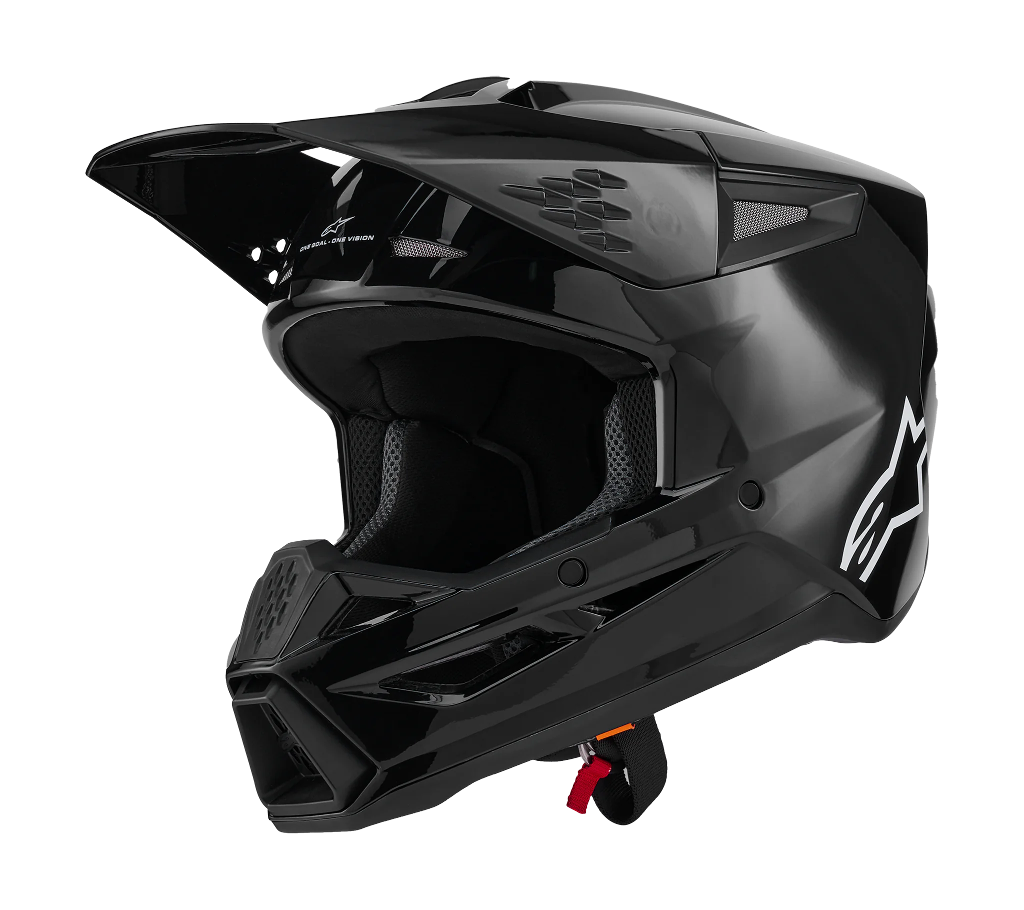 Alpinestars Crosshelm S-M3 Solid - Glans Zwart