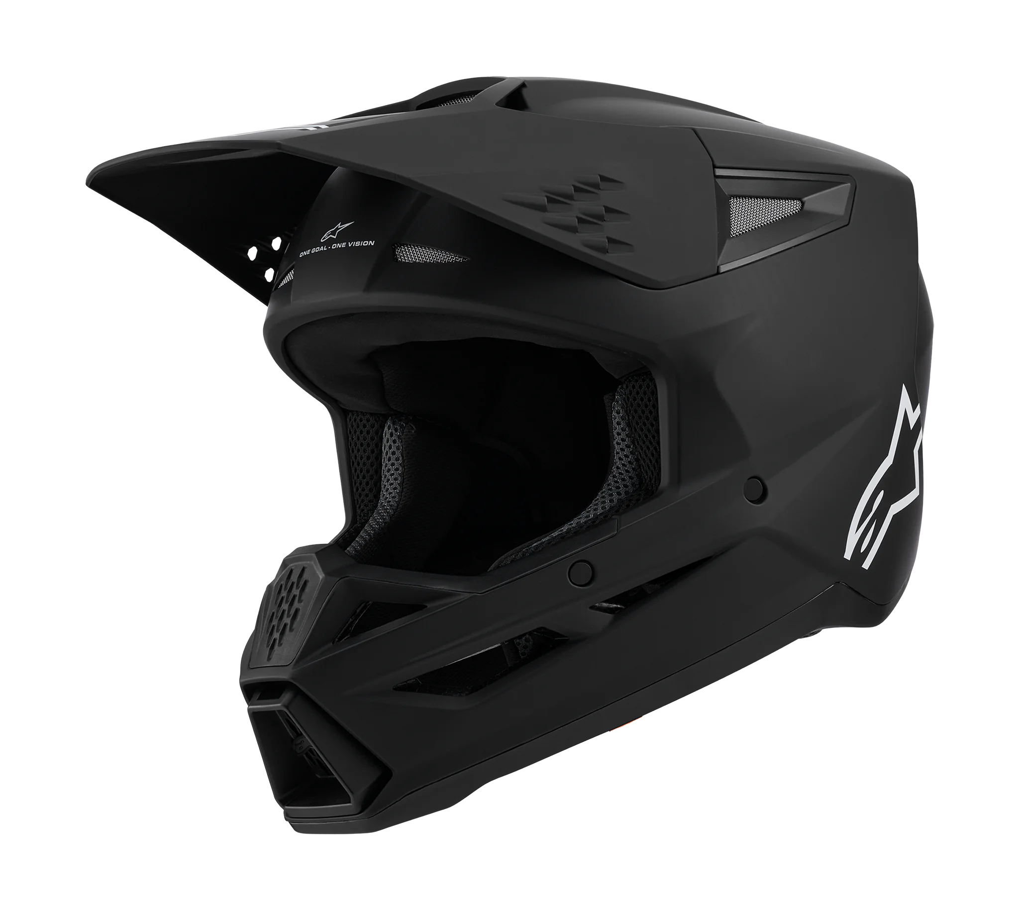 Alpinestars Crosshelm S-M3 Solid - Mat Zwart