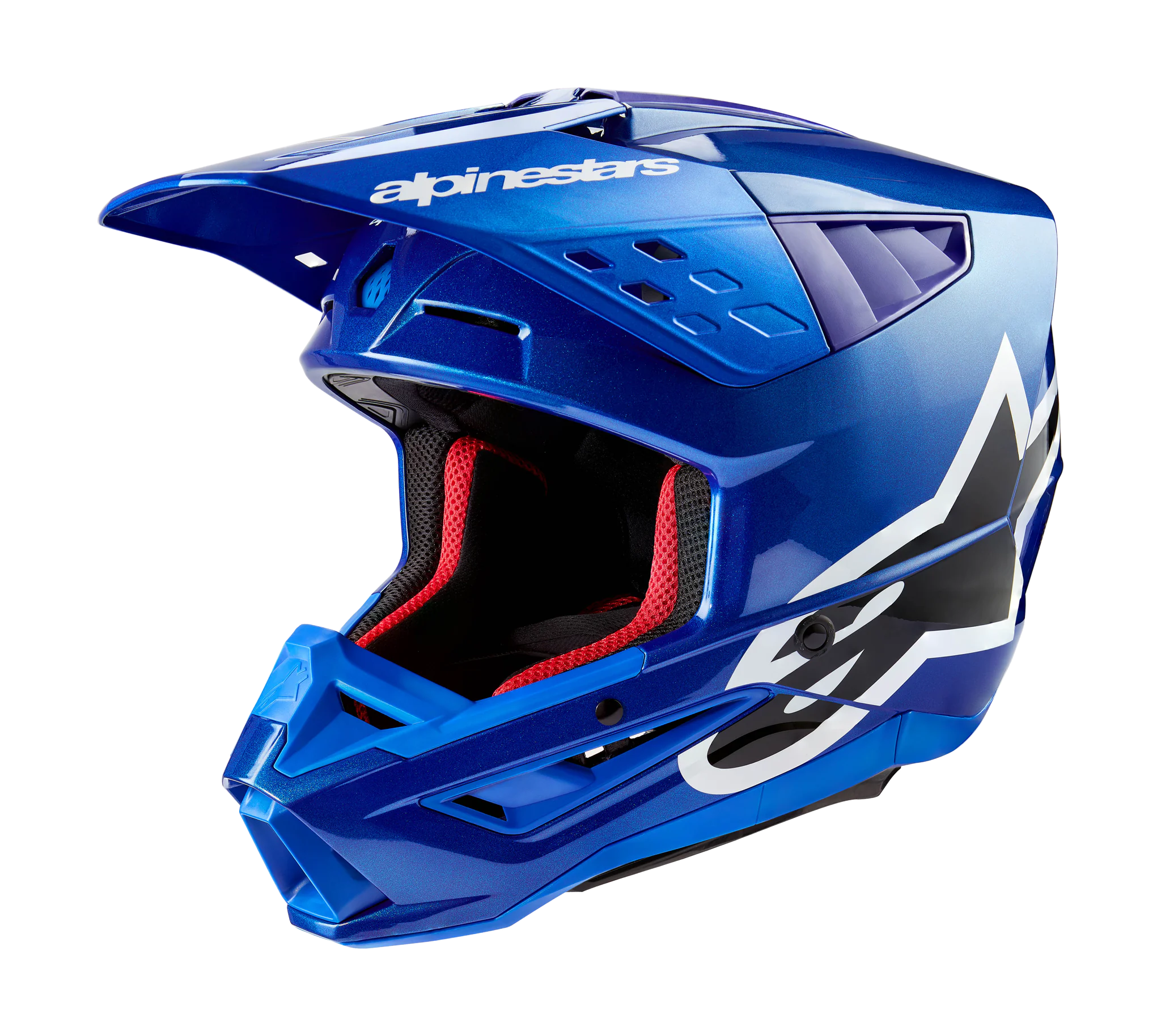 Alpinestars Crosshelm S-M5 Corp - Glans Blauw