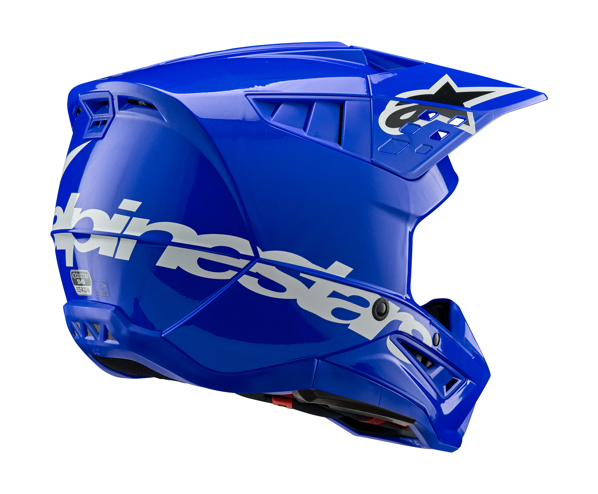 Alpinestars Crosshelm S-M5 Corp - Glans Blauw