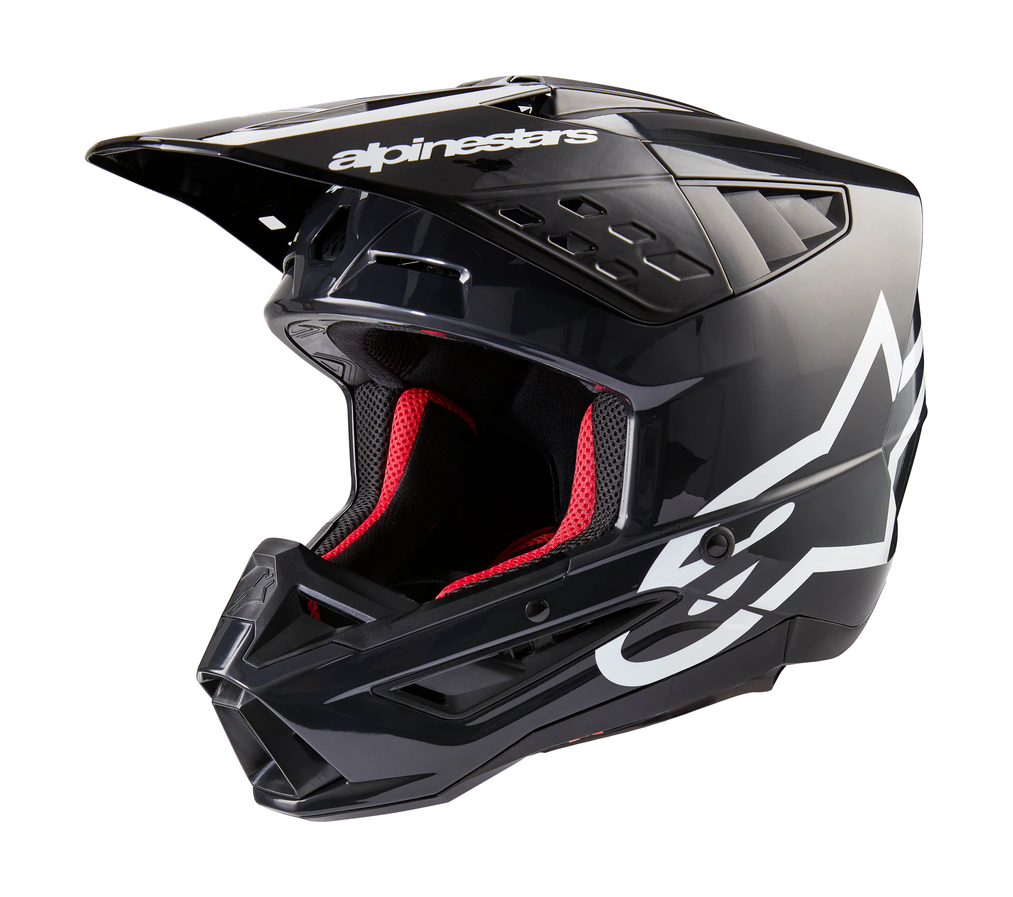 Alpinestars Crosshelm S-M5 Corp - Glans Donker Grijs