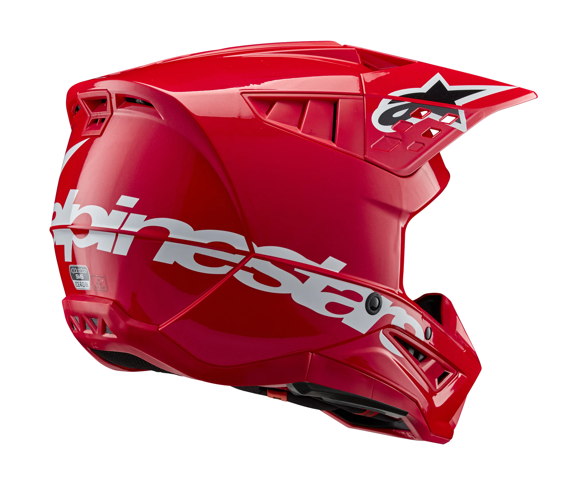 Alpinestars Crosshelm S-M5 Corp - Glans Rood