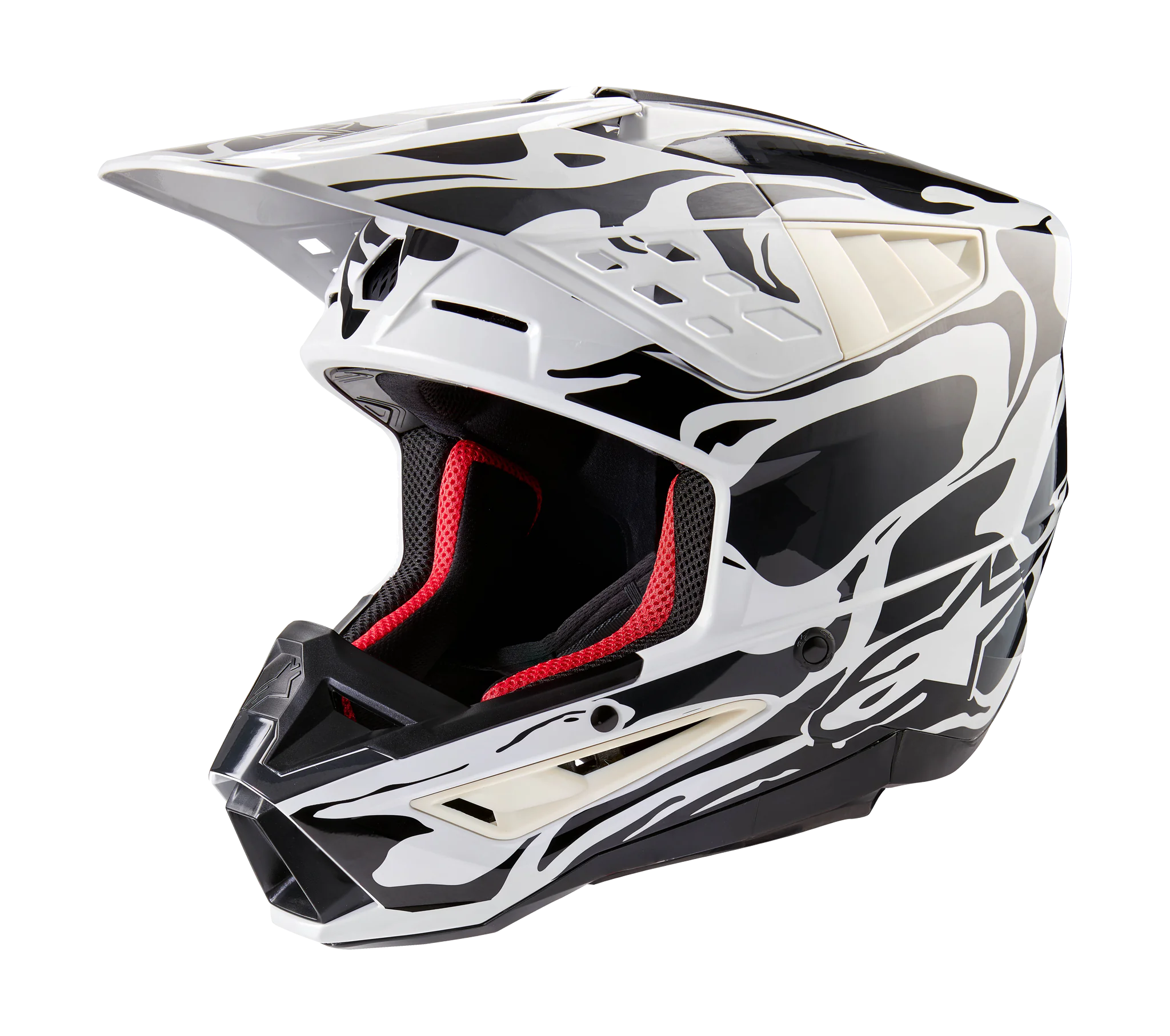Alpinestars Crosshelm S-M5 Mineral - Glans Cool Grijs / Donker Grijs