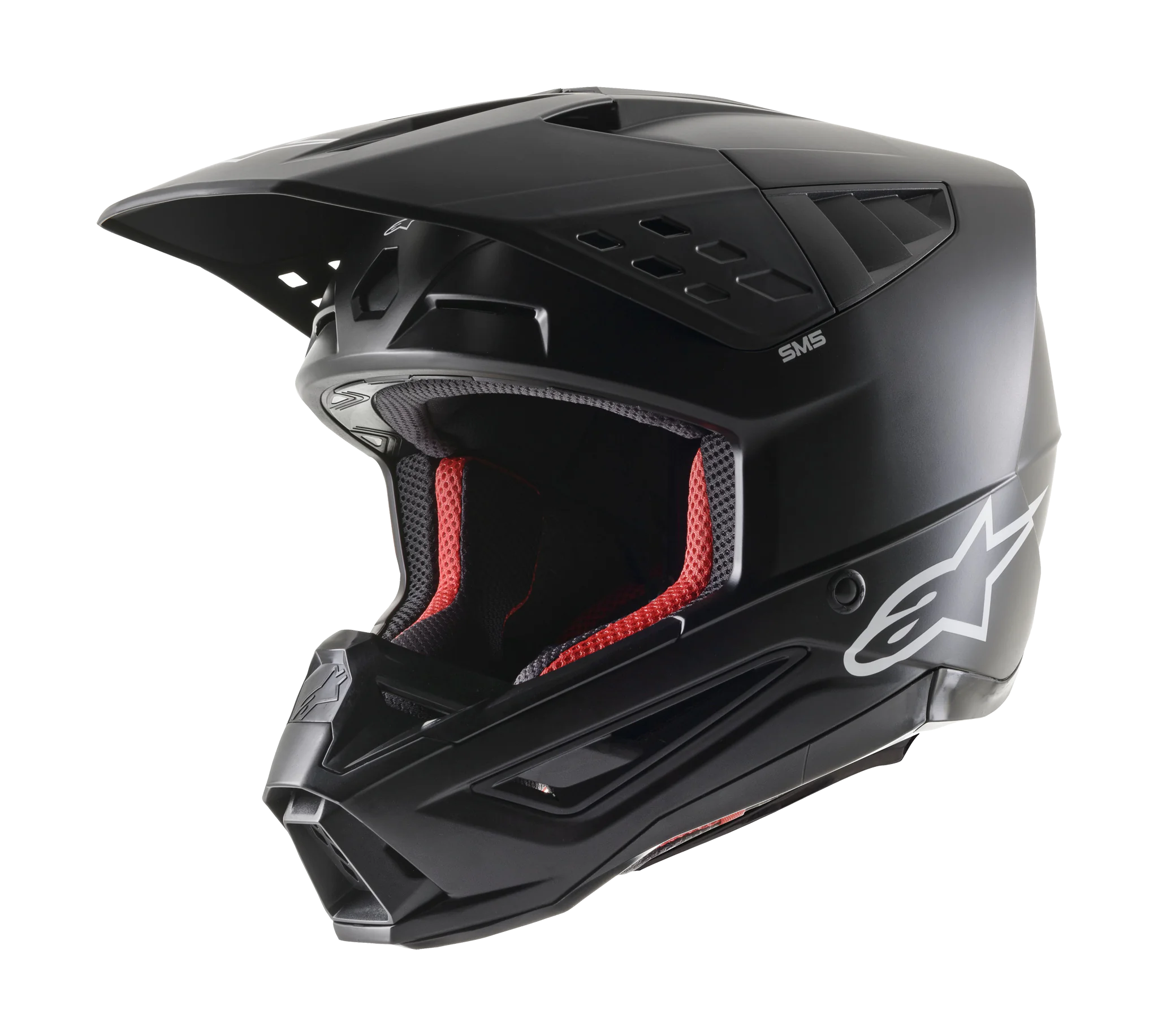 Alpinestars Crosshelm S-M5 Solid - Mat Zwart