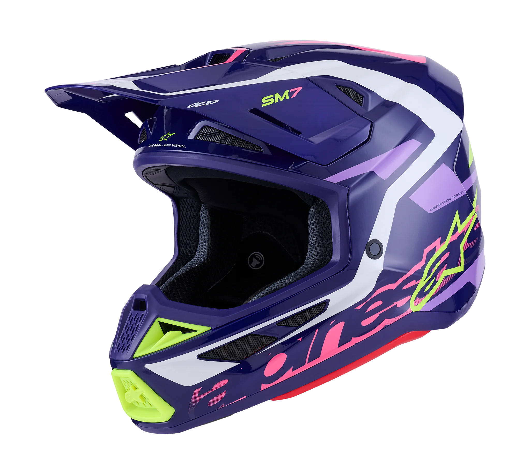 Alpinestars Crosshelm S-M7 Deed - Paars / Roze