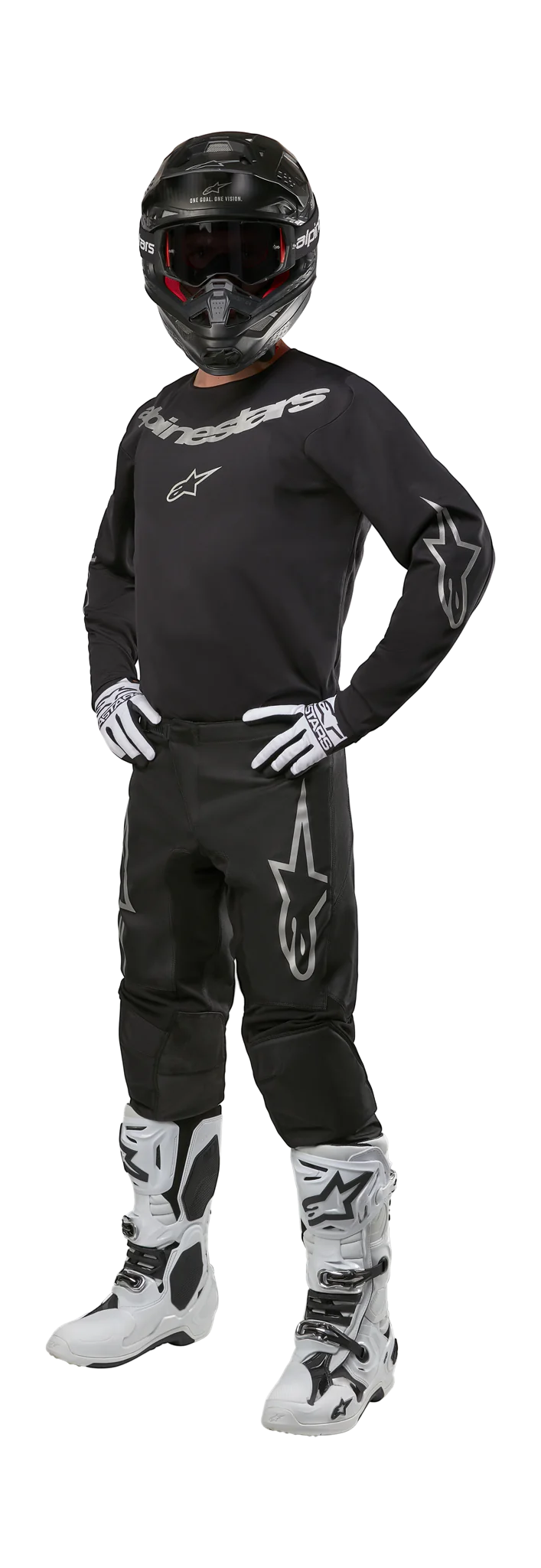 Alpinestars Crosskleding 2026 Fluid Graphite - Zwart / Zilver