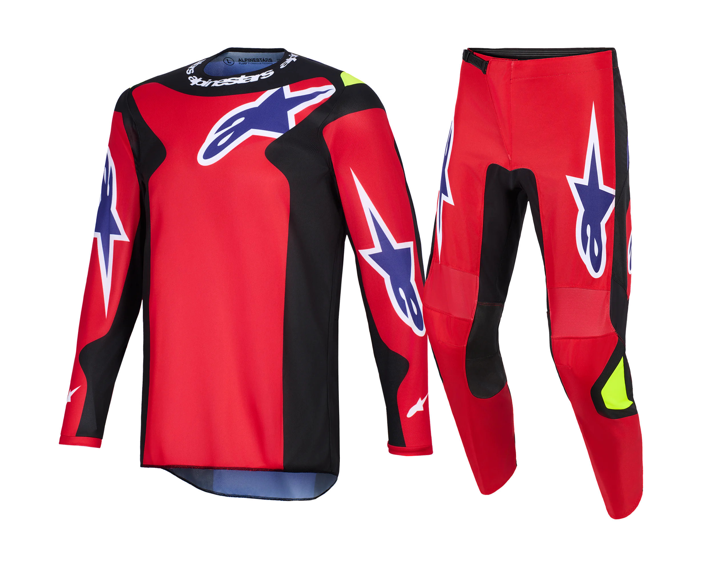 Alpinestars Crosskleding 2026 Fluid Grid - Rood / Zwart / Paars
