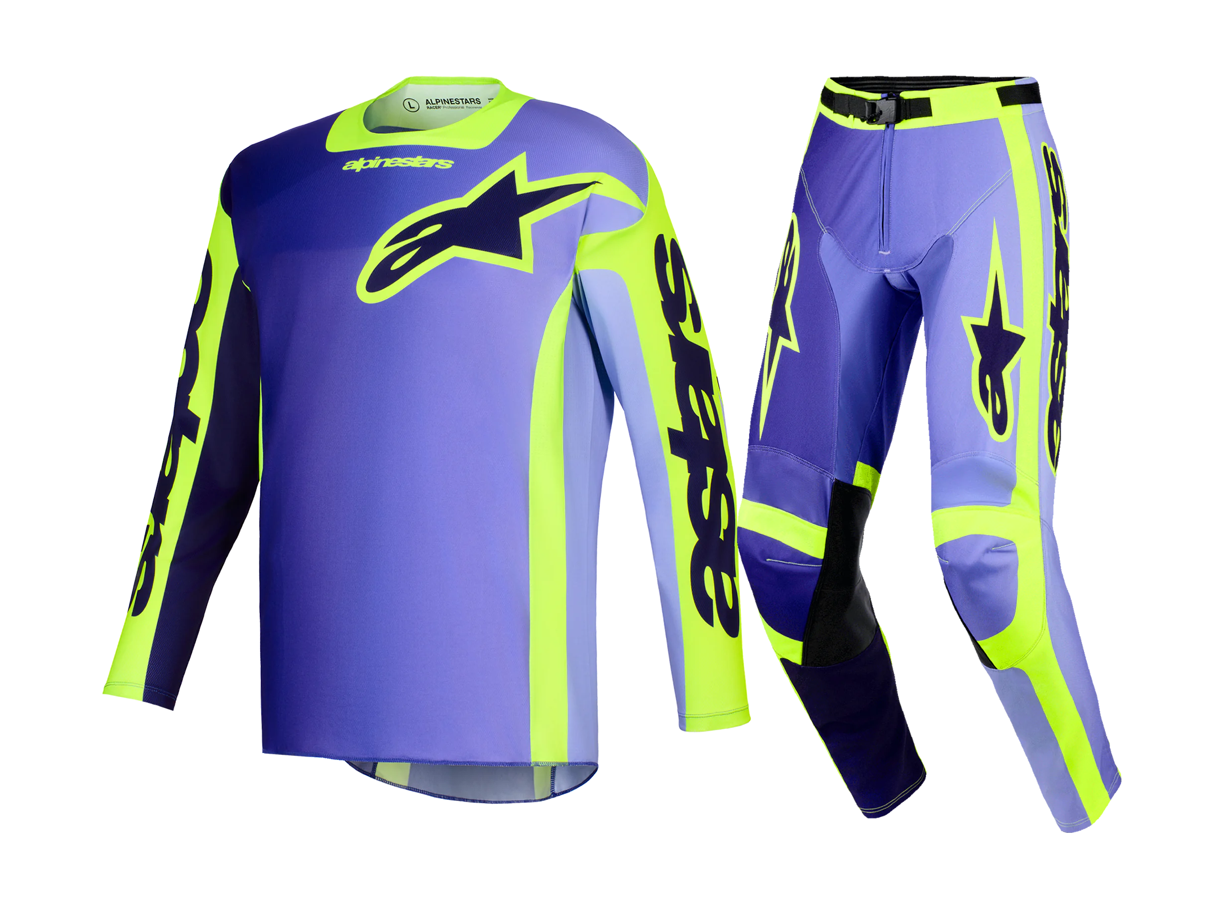 Alpinestars Crosskleding 2026 Racer Portl - Paars / Fluo Geel