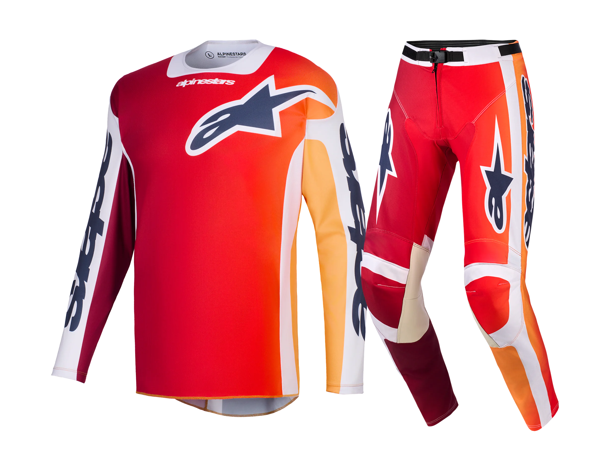 Alpinestars Crosskleding 2026 Racer Portl - Rood / Licht Grijs / Donker Grijs