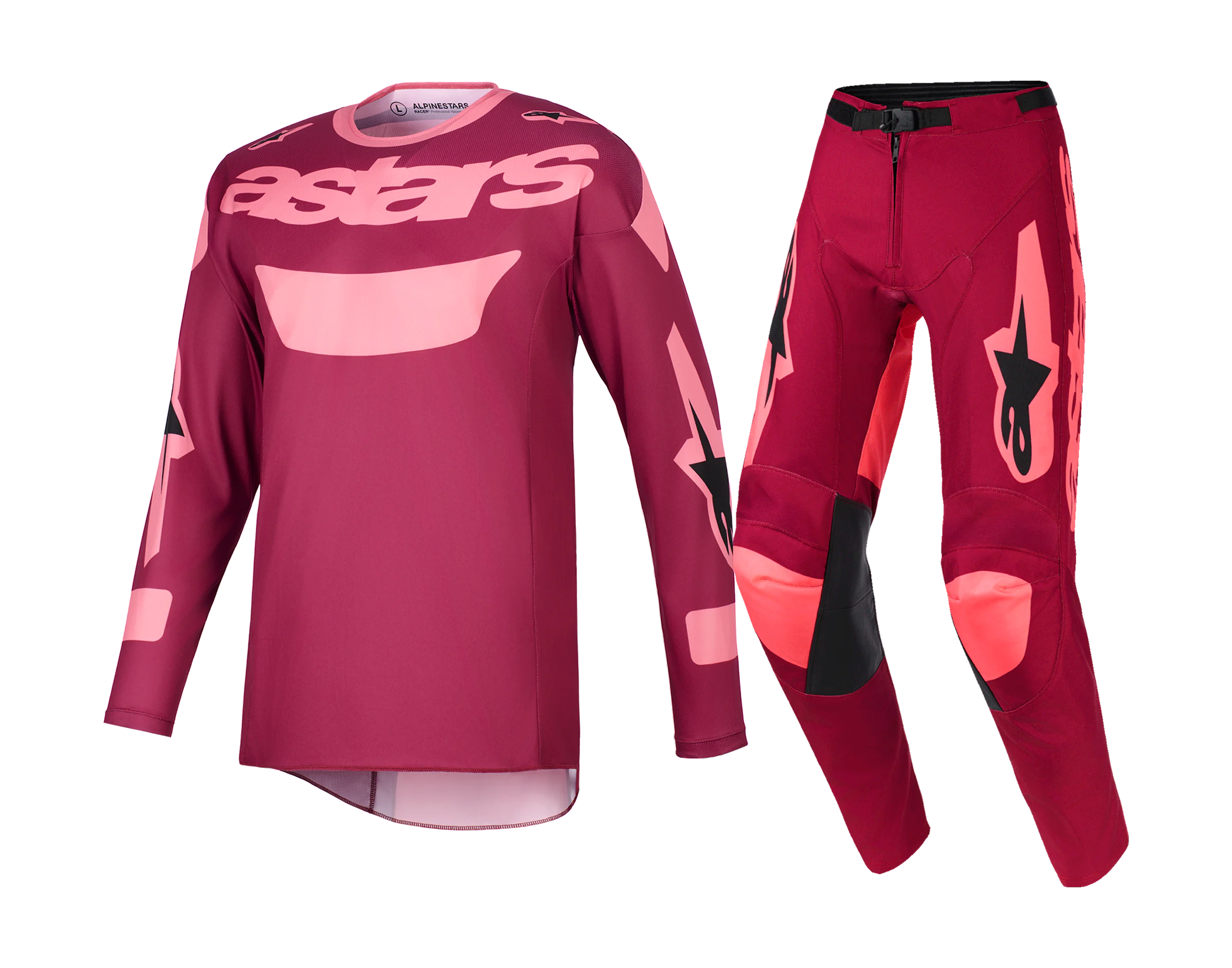 Alpinestars Crosskleding 2026 Racer Riway - Donker Rood / Coral