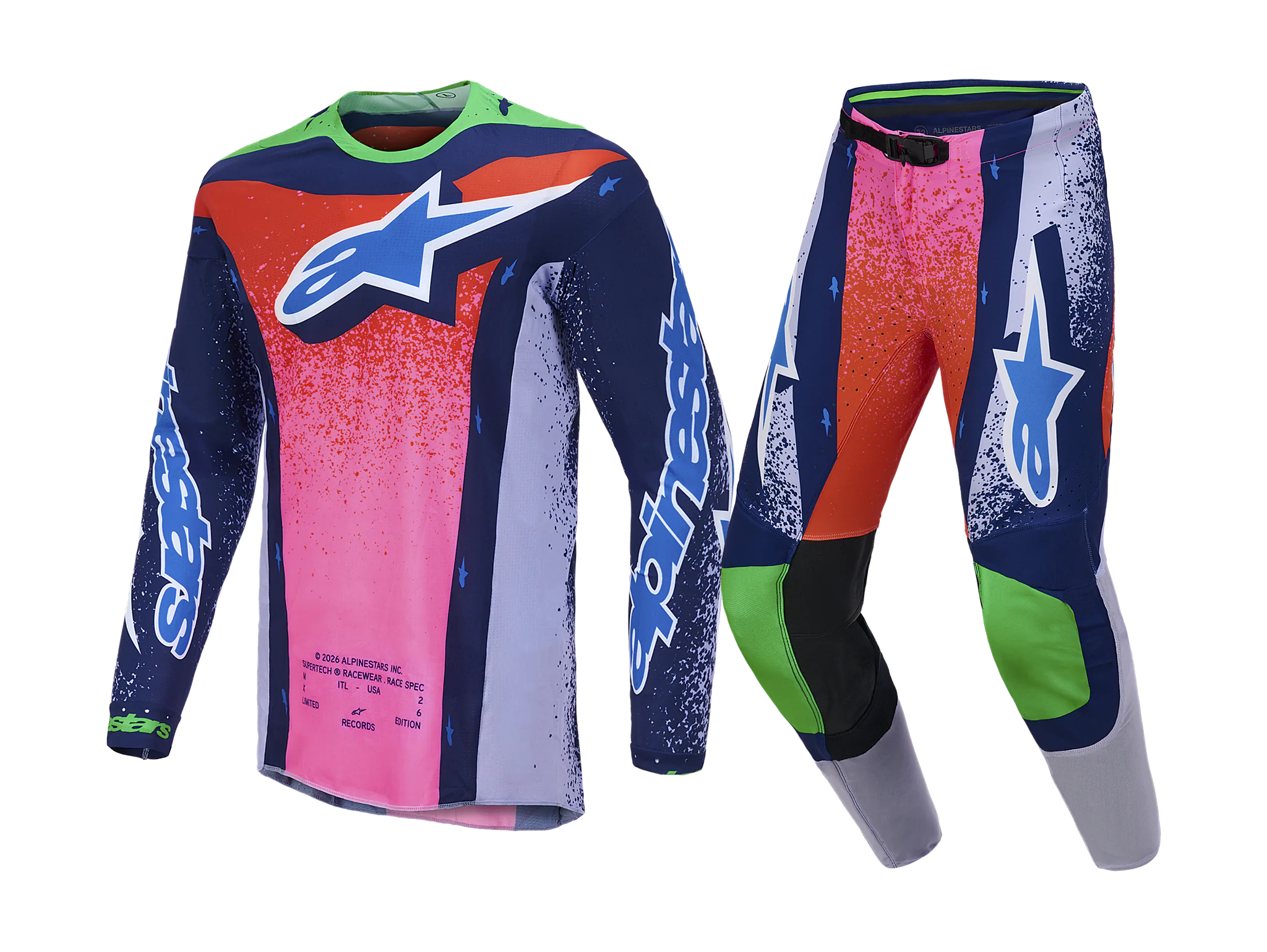 Alpinestars Crosskleding 2026 Supertech LE Records - Multi