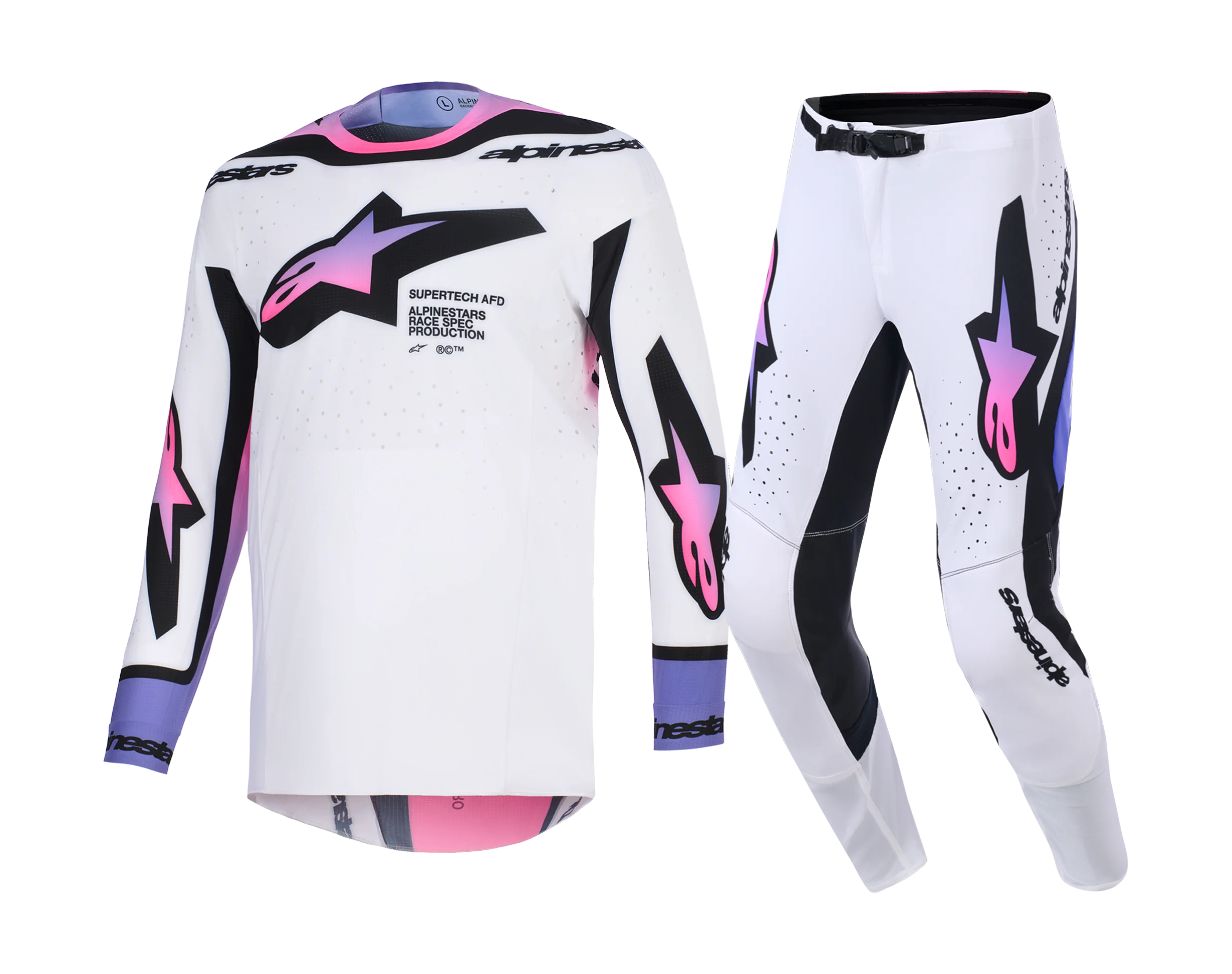 Alpinestars Crosskleding 2026 Supertech Pro Vista - Wit / Paars / Zwart