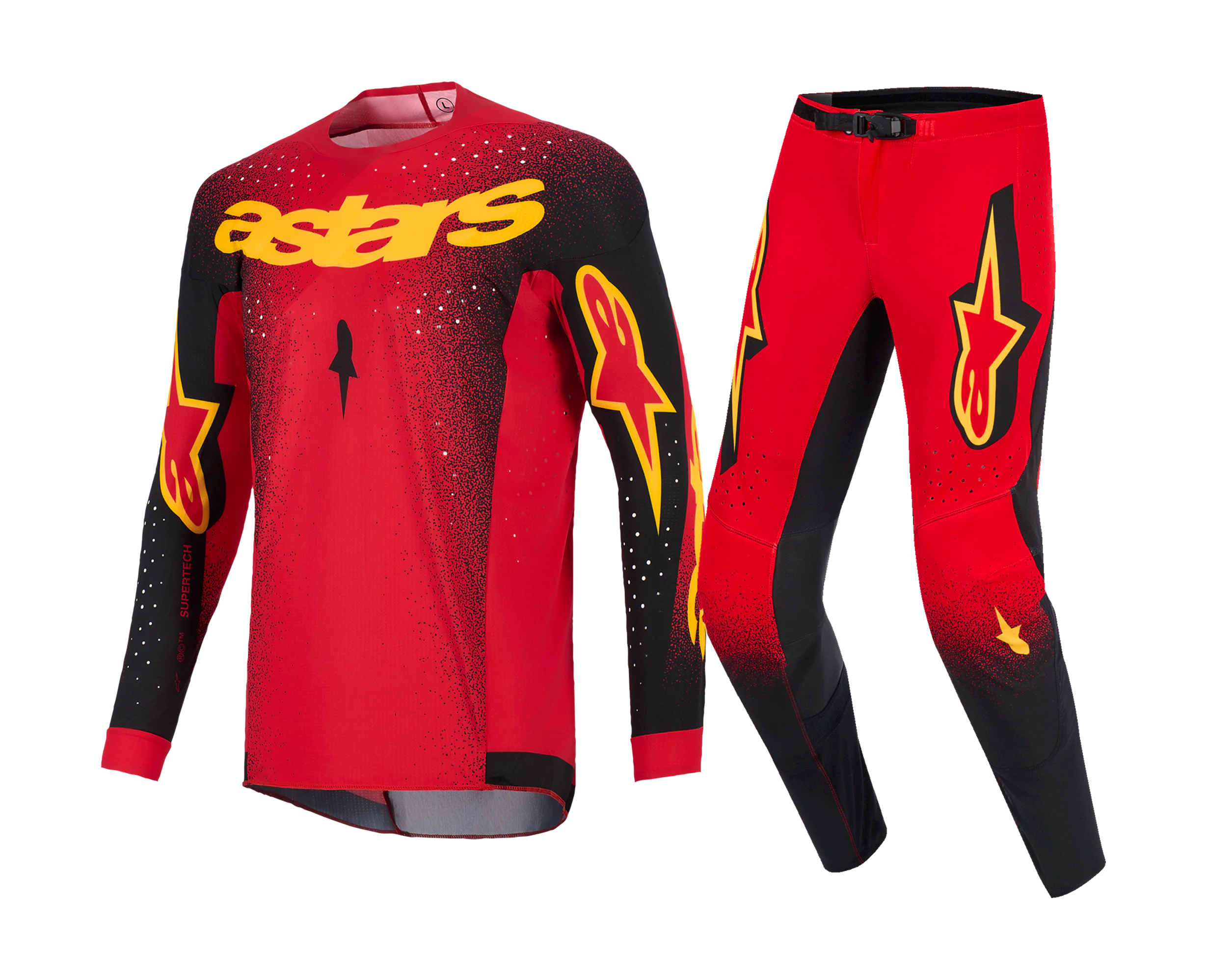 Alpinestars Crosskleding 2026 Supertech Scenz - Rood / Zwart / Geel