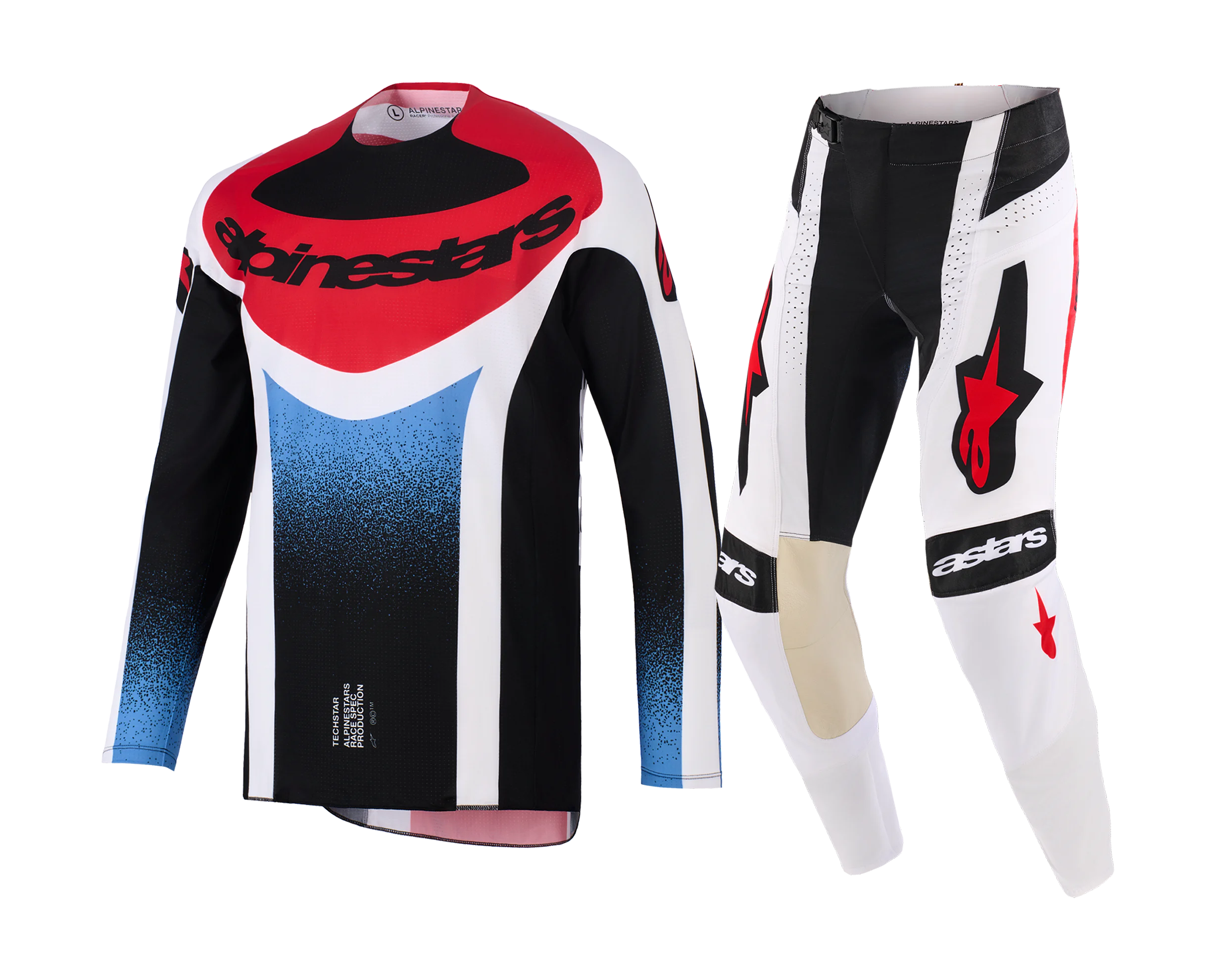 Alpinestars Crosskleding 2026 Techstar Knif - Zwart / Wit / Rood