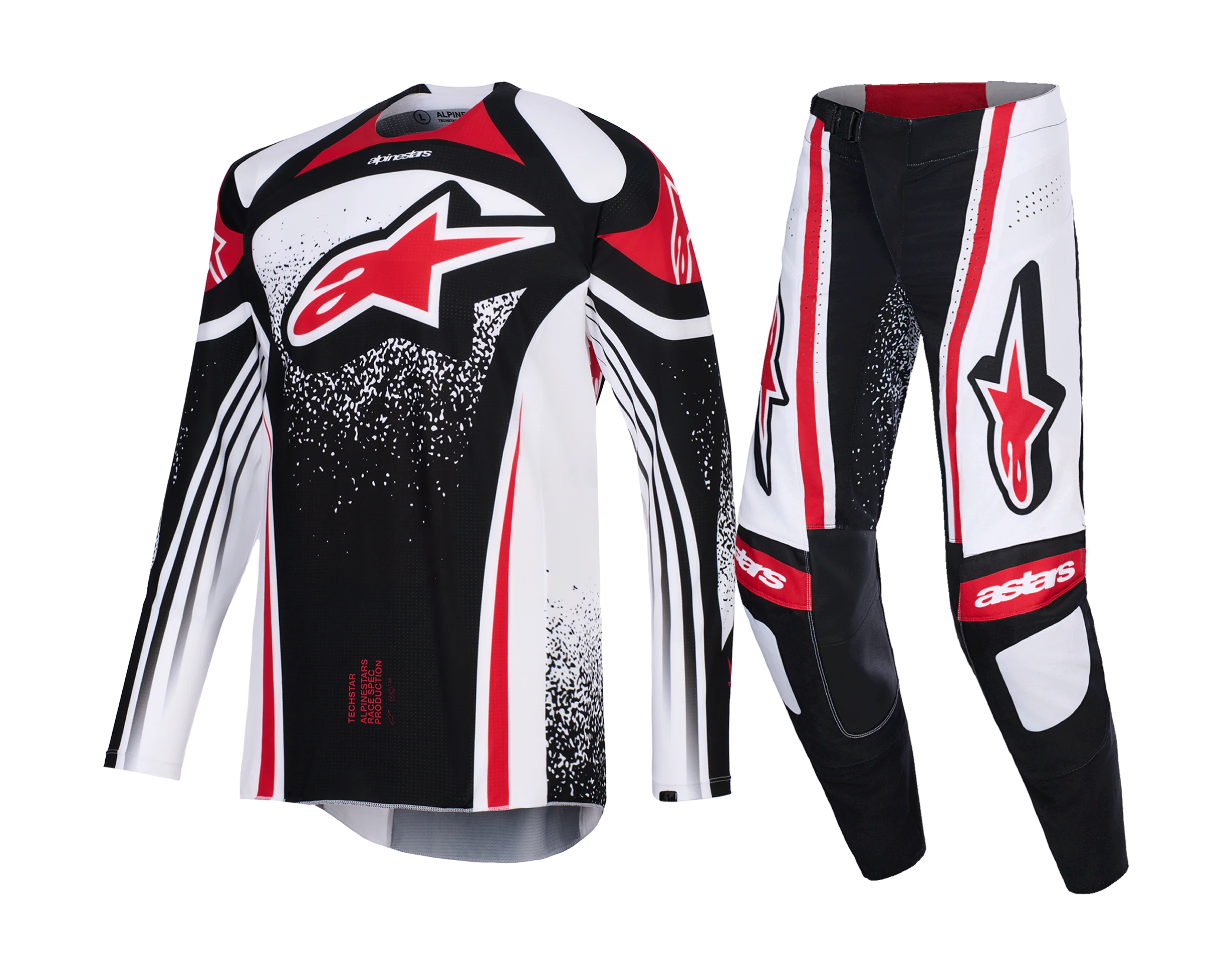 Alpinestars Crosskleding 2026 Techstar Nomur - Zwart / Wit / Rood