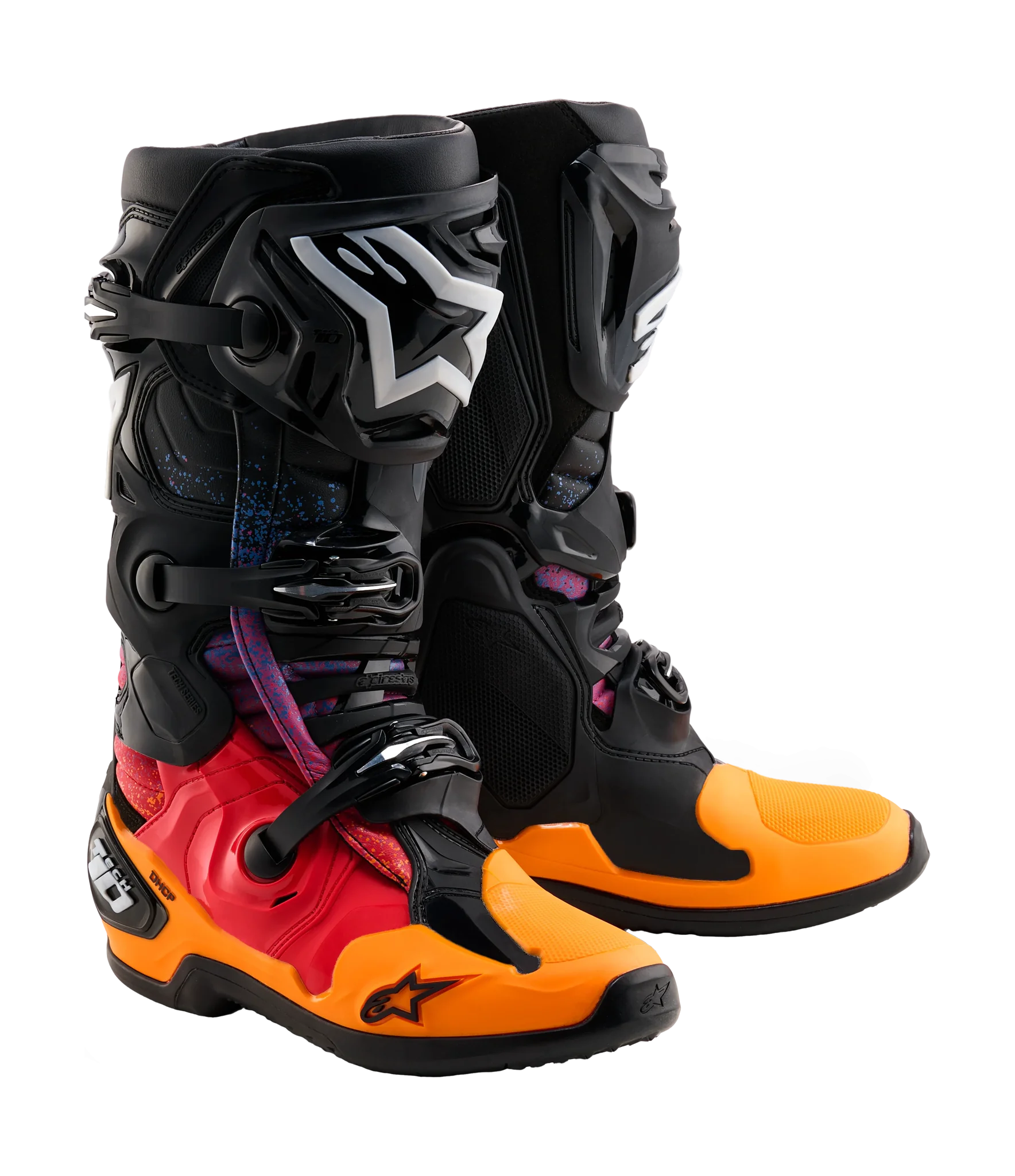 Alpinestars Crosslaarzen Tech 10 LE Black Hole - Zwart / Burst