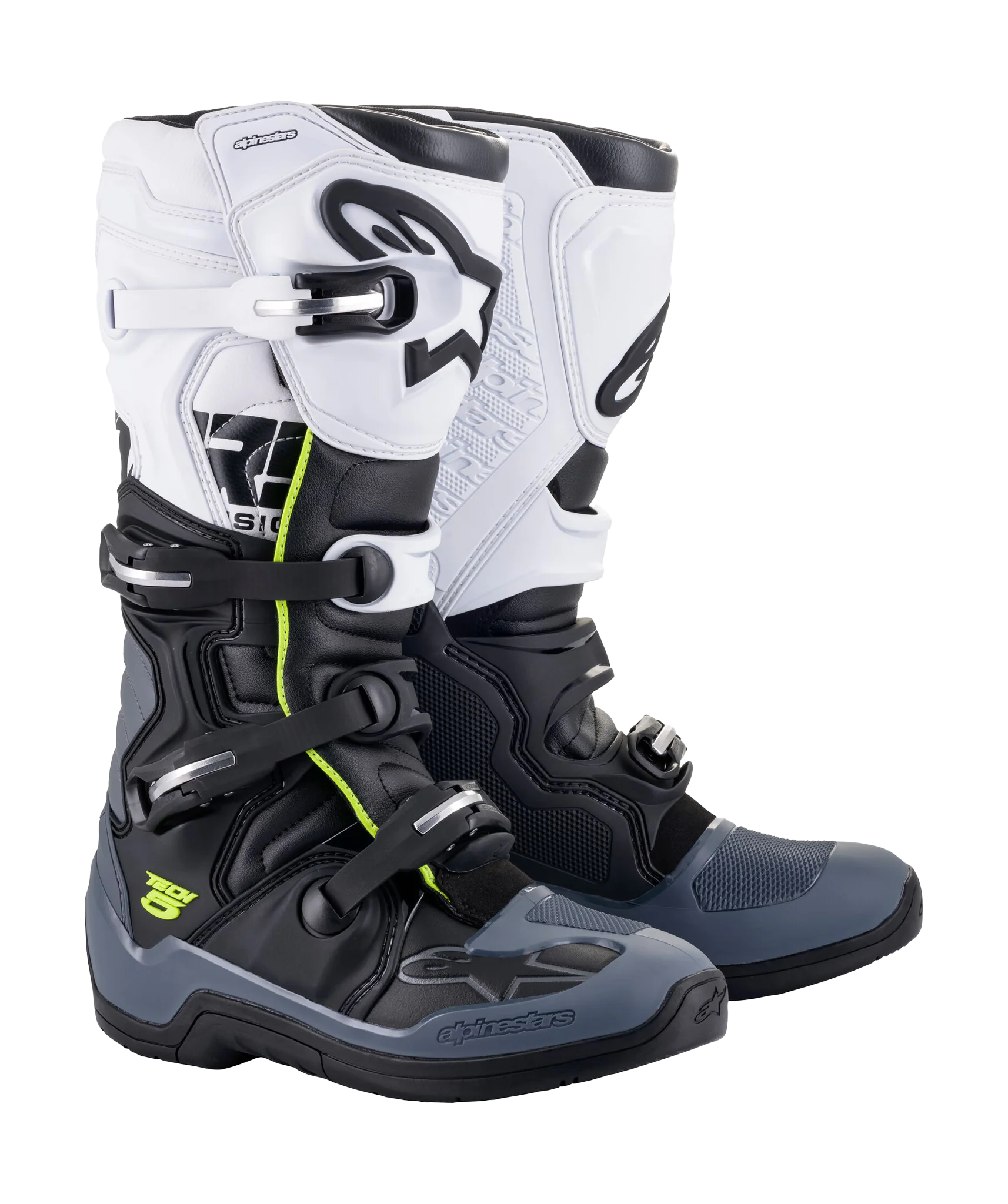 Alpinestars Crosslaarzen Tech 5 - Zwart / Donker Grijs / Wit
