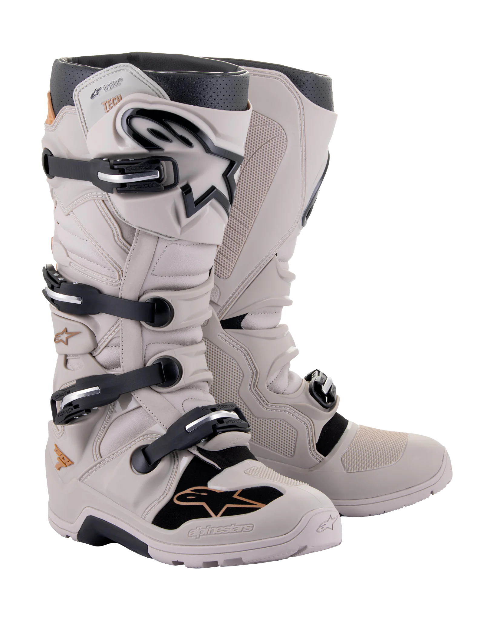 Alpinestars Crosslaarzen Tech 7 Enduro Drystar - Grijs / Sand