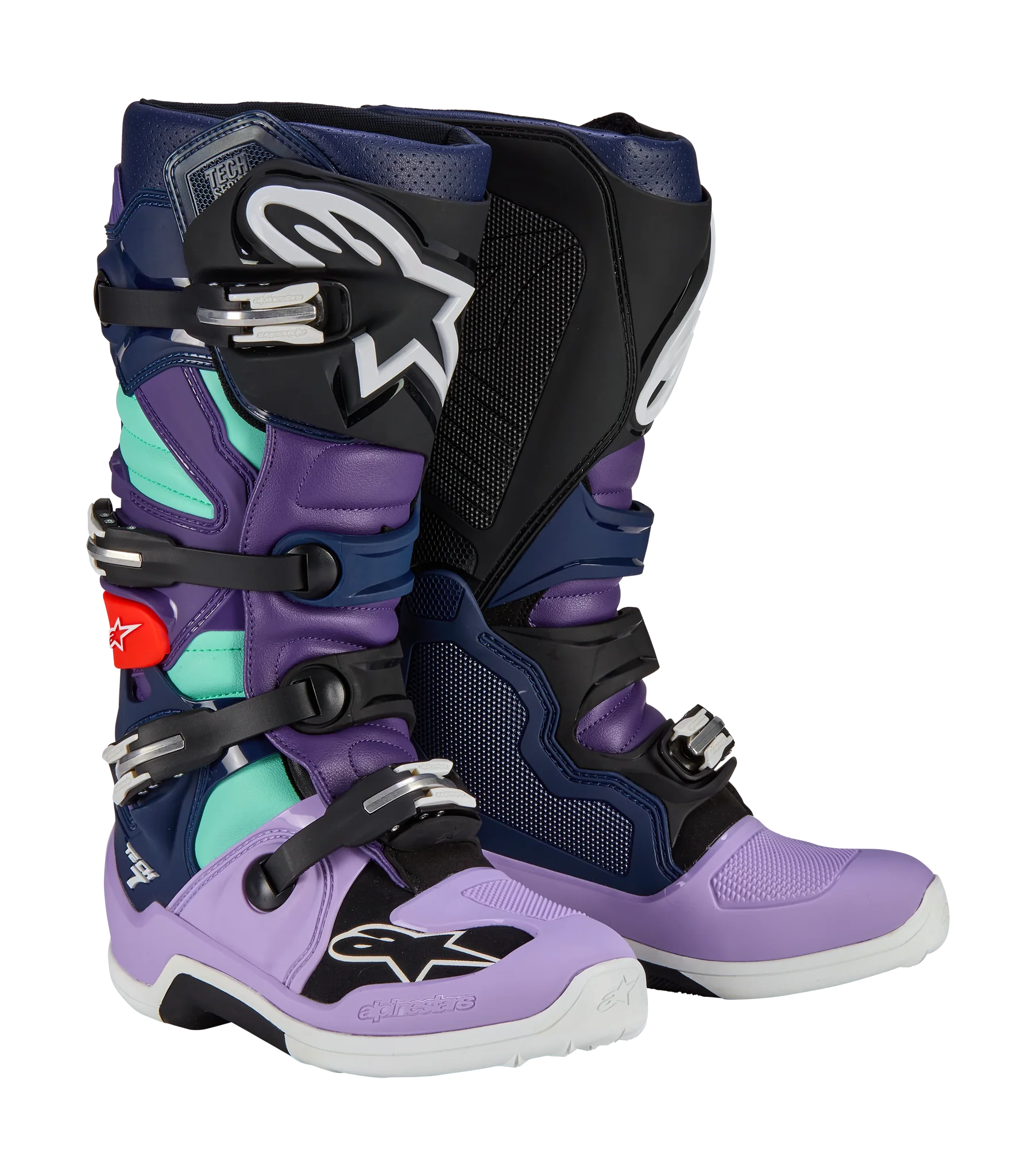 Alpinestars Crosslaarzen Tech 7 LE Imperial - Paars / Blauw / Zwart