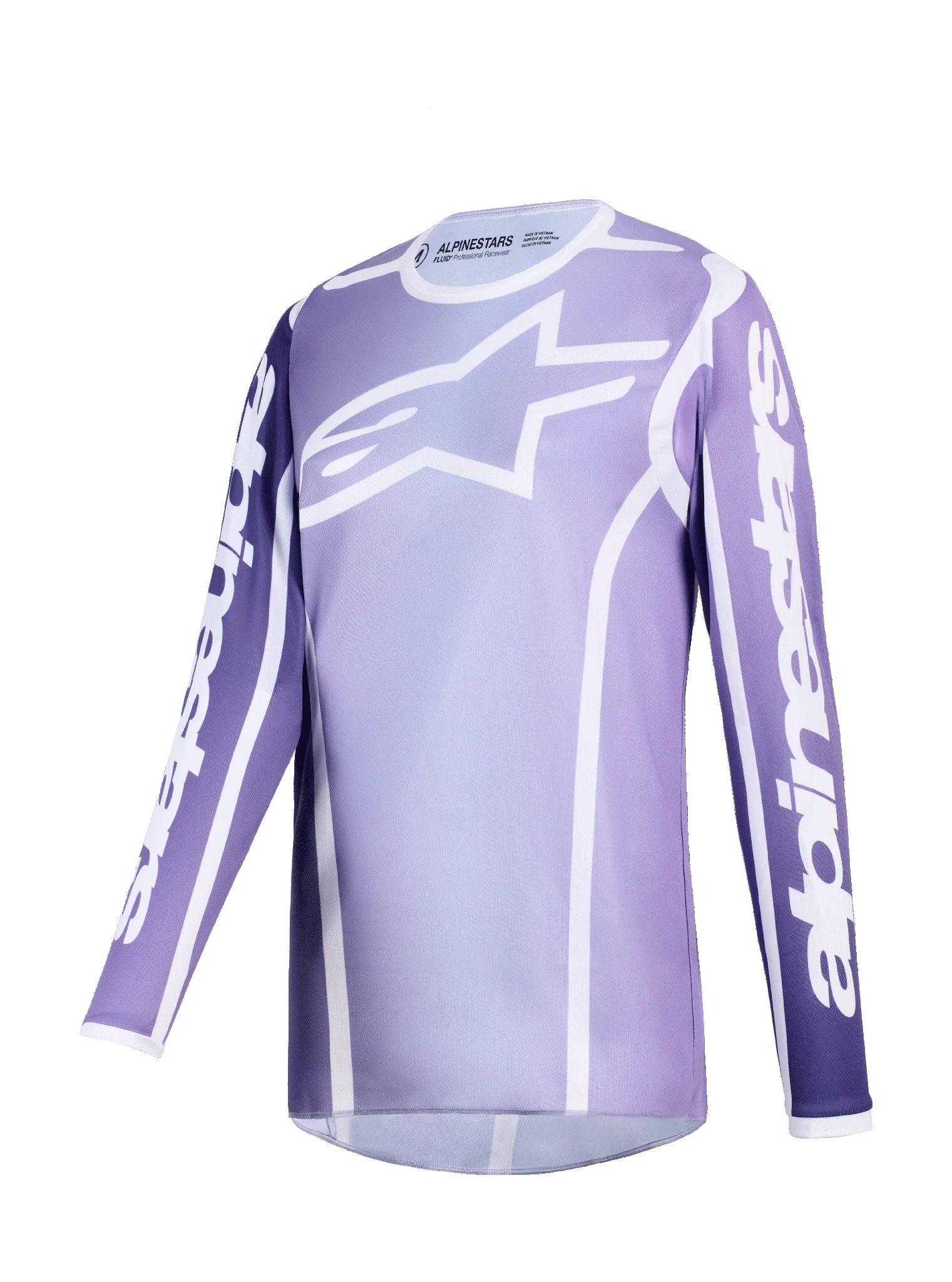 Alpinestars Dames Cross Shirt 2026 Fluid Apex - Violet / Wit