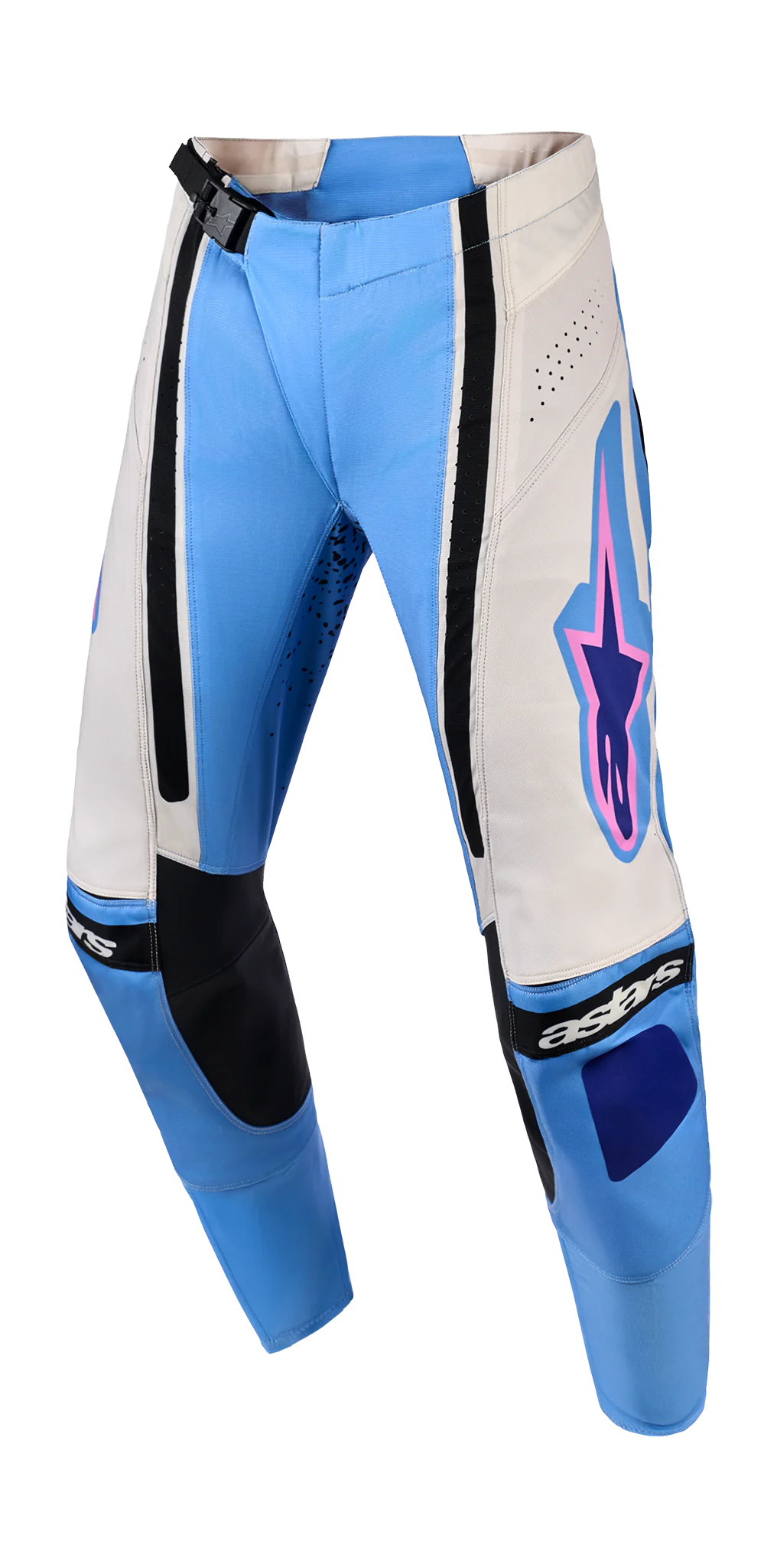 Alpinestars Dames Crossbroek 2026 Techstar Nomur - Licht Blauw / Off Wit / Zwart