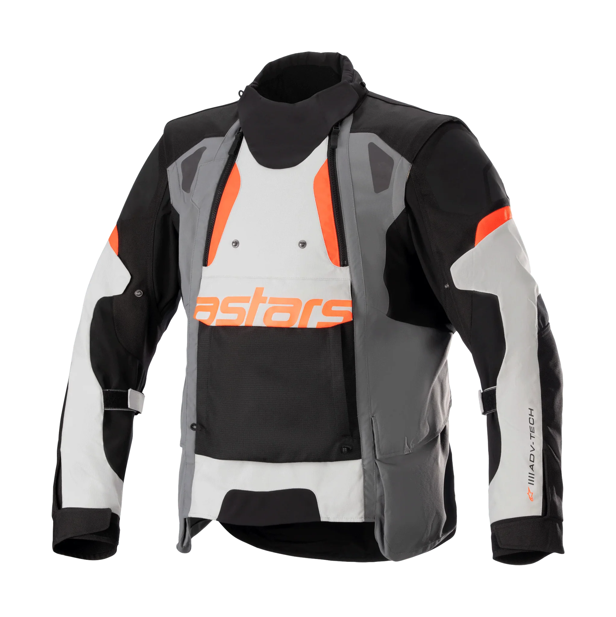Alpinestars Enduro Jas Halo Drystar - Donker Grijs / Ice Grijs / Zwart