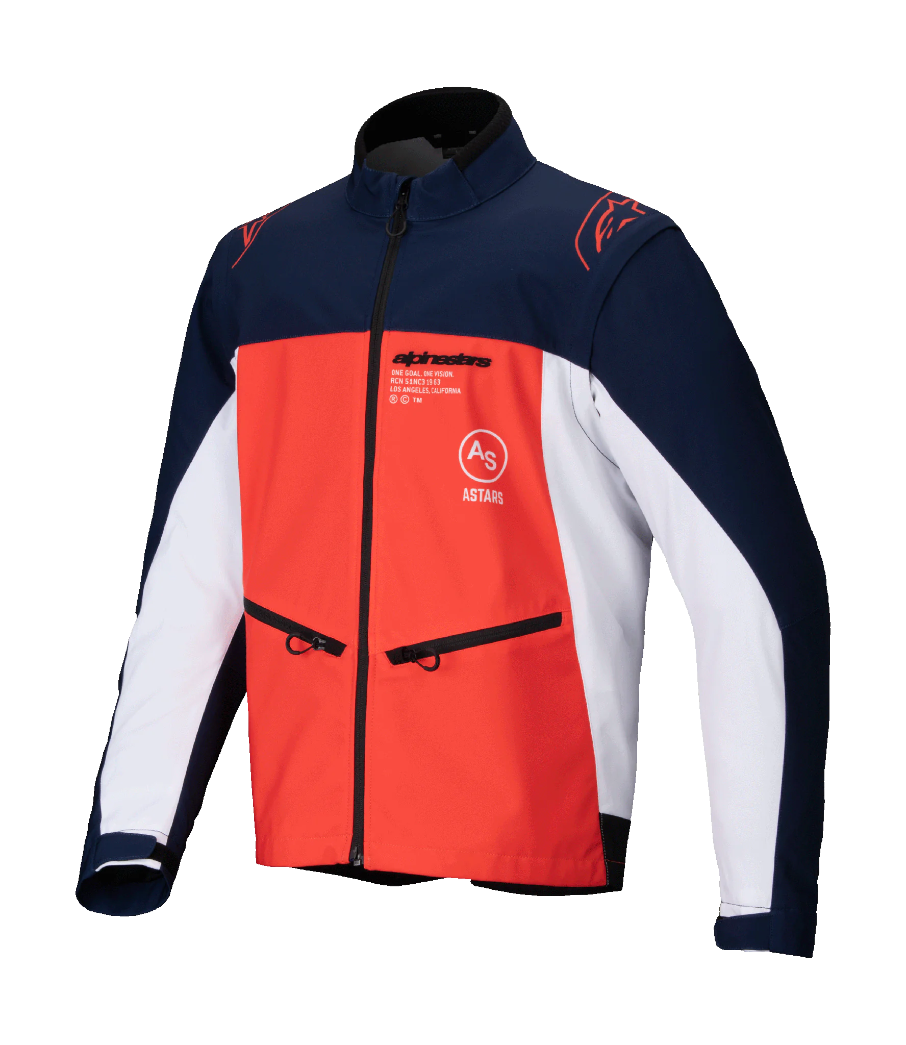 Alpinestars Enduro Jas Softshell Lite-Dura - Navy / Oranje / Wit