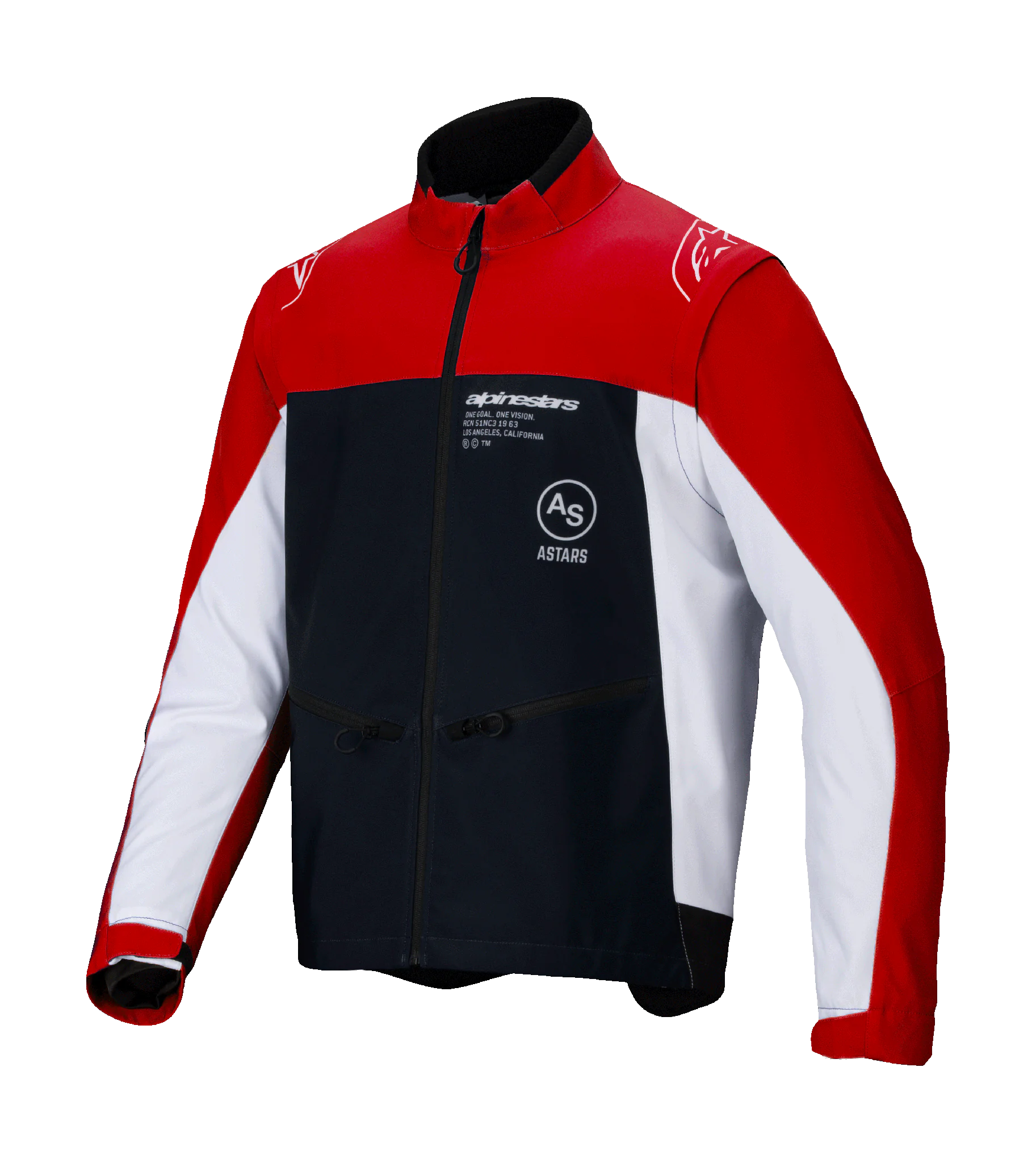 Alpinestars Enduro Jas Softshell Lite-Dura - Zwart / Rood / Wit