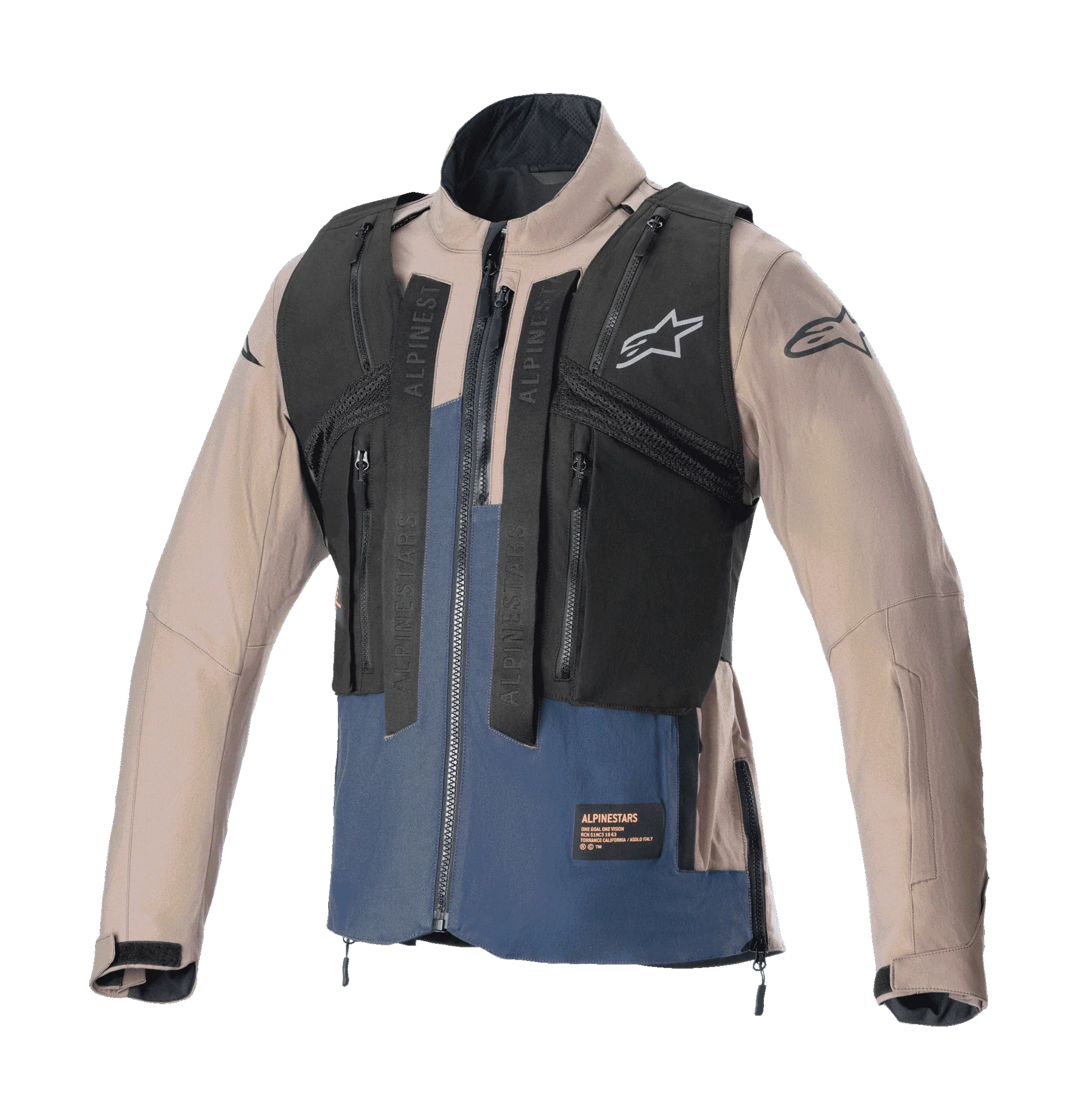Alpinestars Enduro Jas Techdura - Falcon / Bruin / Night Navy