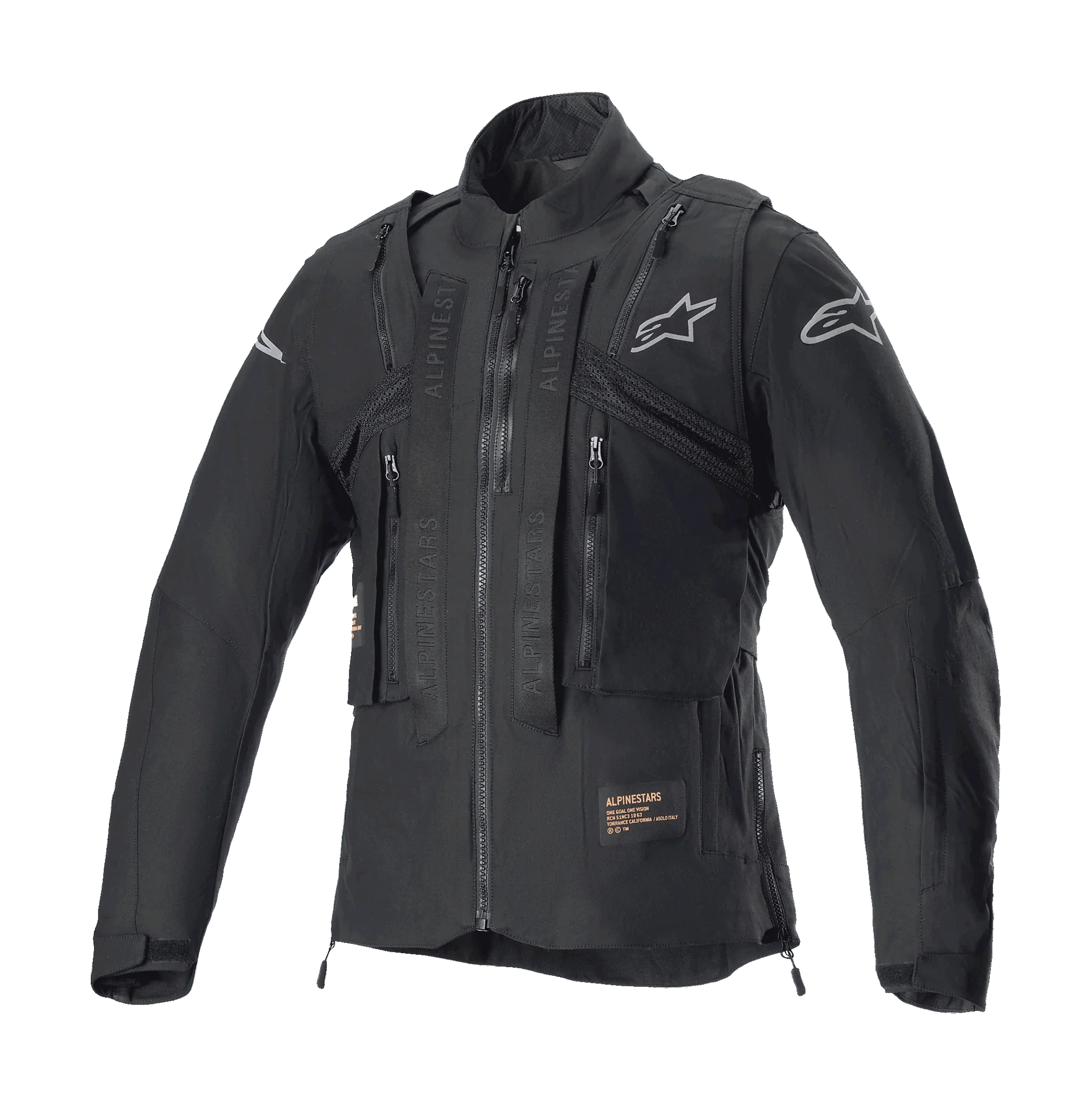 Alpinestars Enduro Jas Techdura - Zwart / Reflex