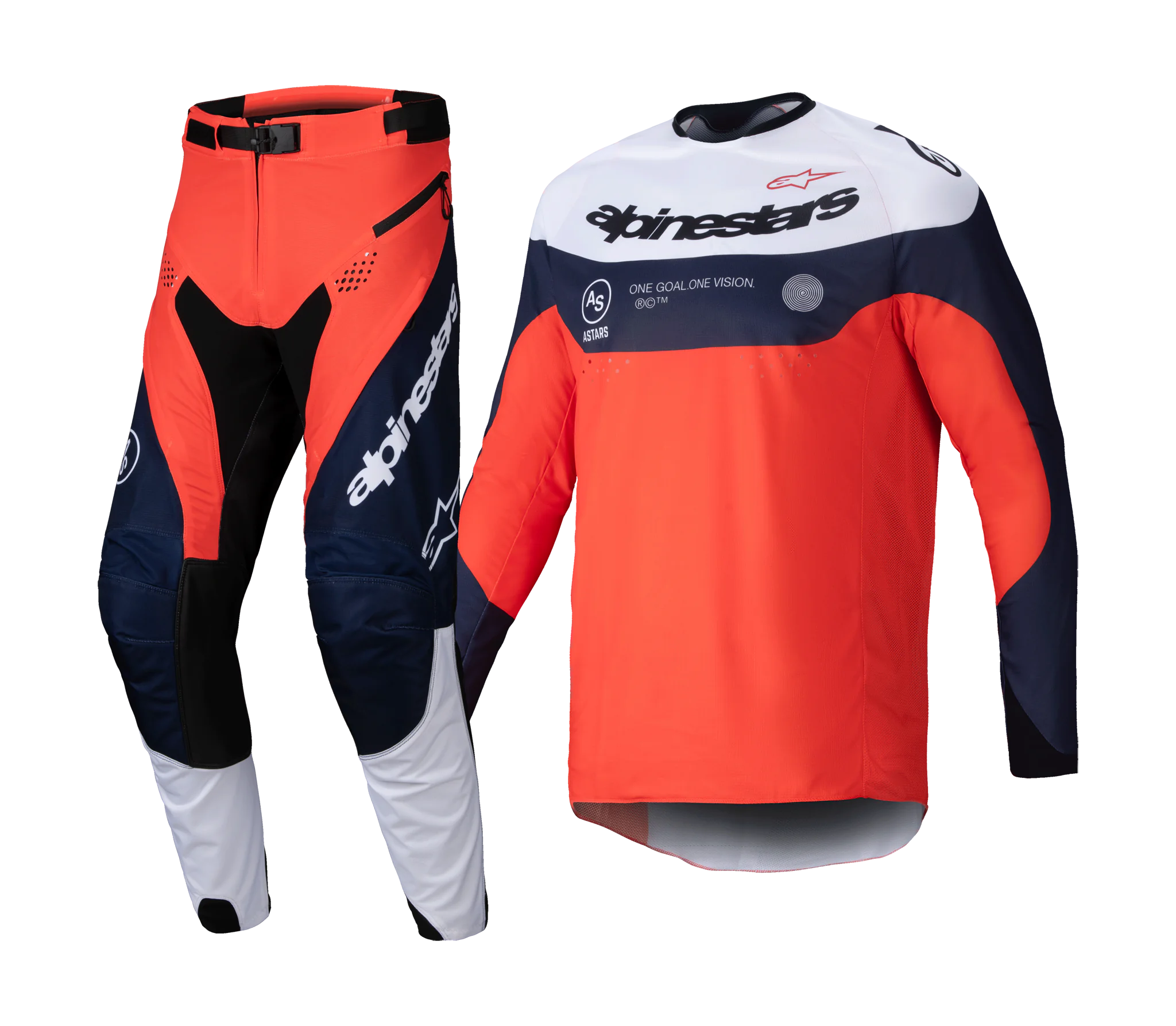 Alpinestars Enduro Kleding Pro-Dura - Navy / Oranje / Wit
