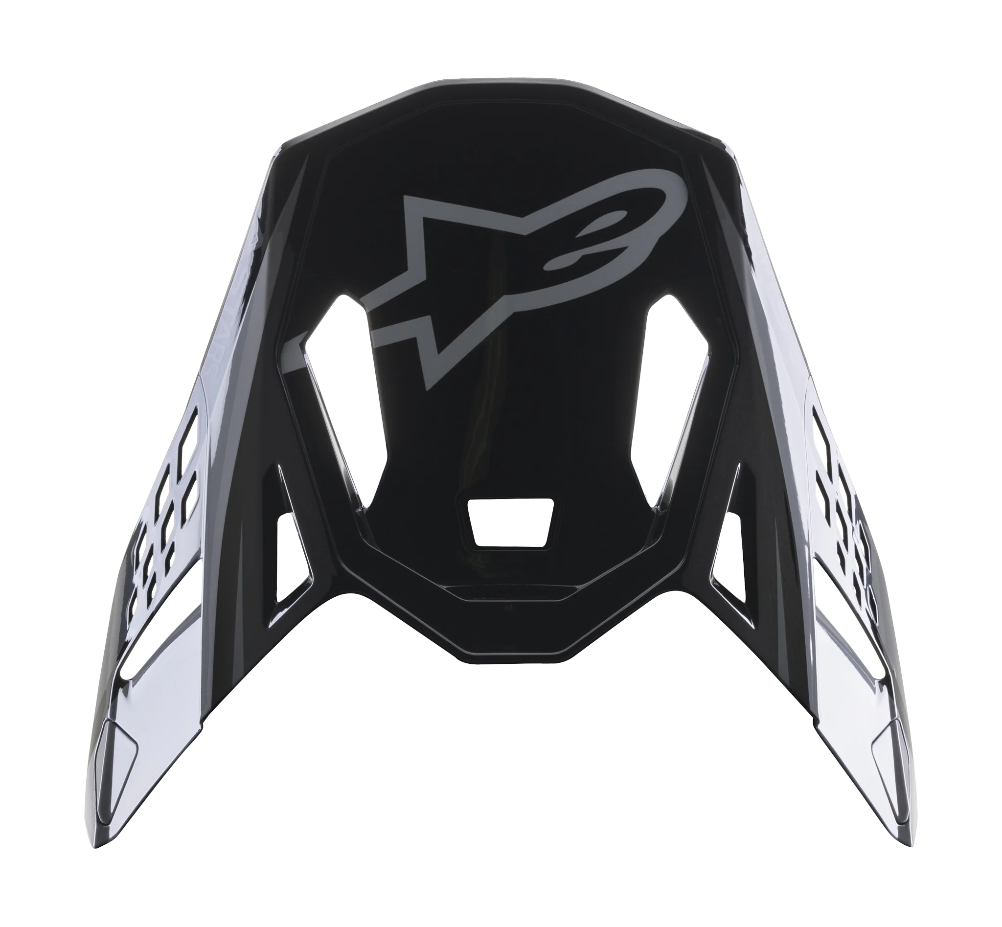 Alpinestars Helmklep S-M10 22.05 Carbon Meta 2 - Zwart / Grijs