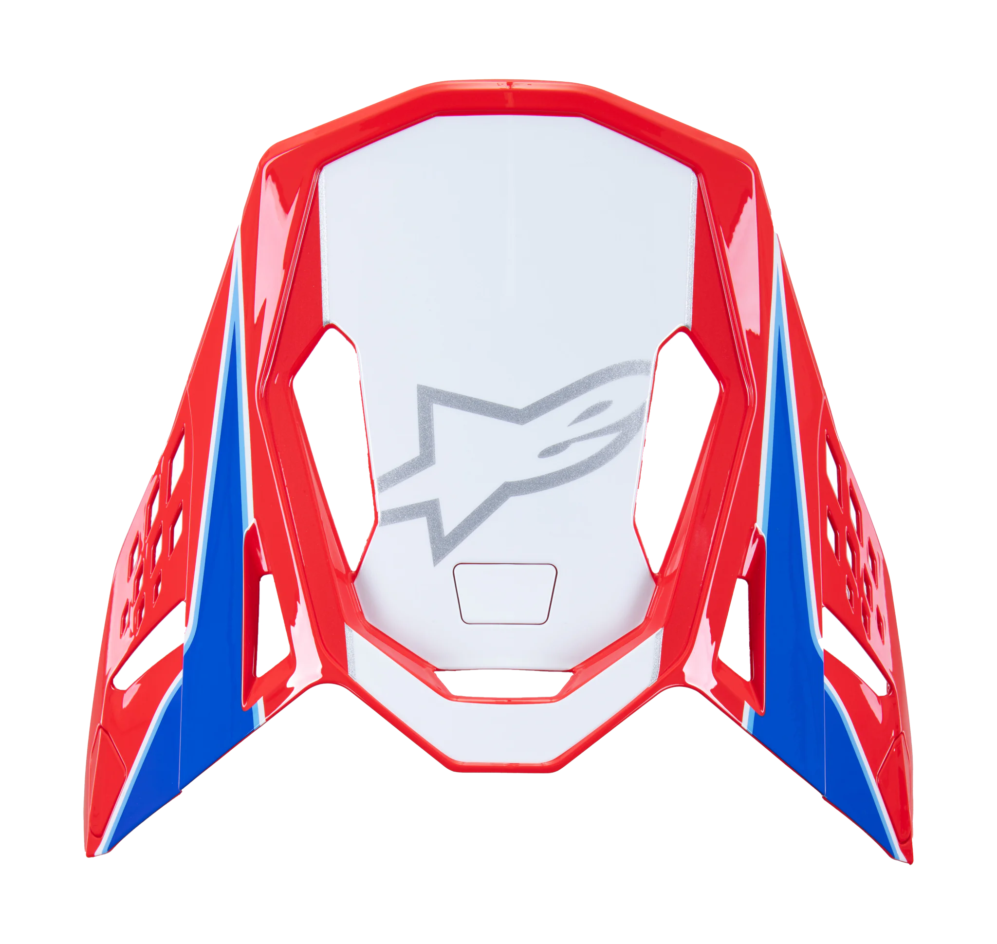 Alpinestars Helmklep S-M10 Aeon - Glans Rood / Blauw