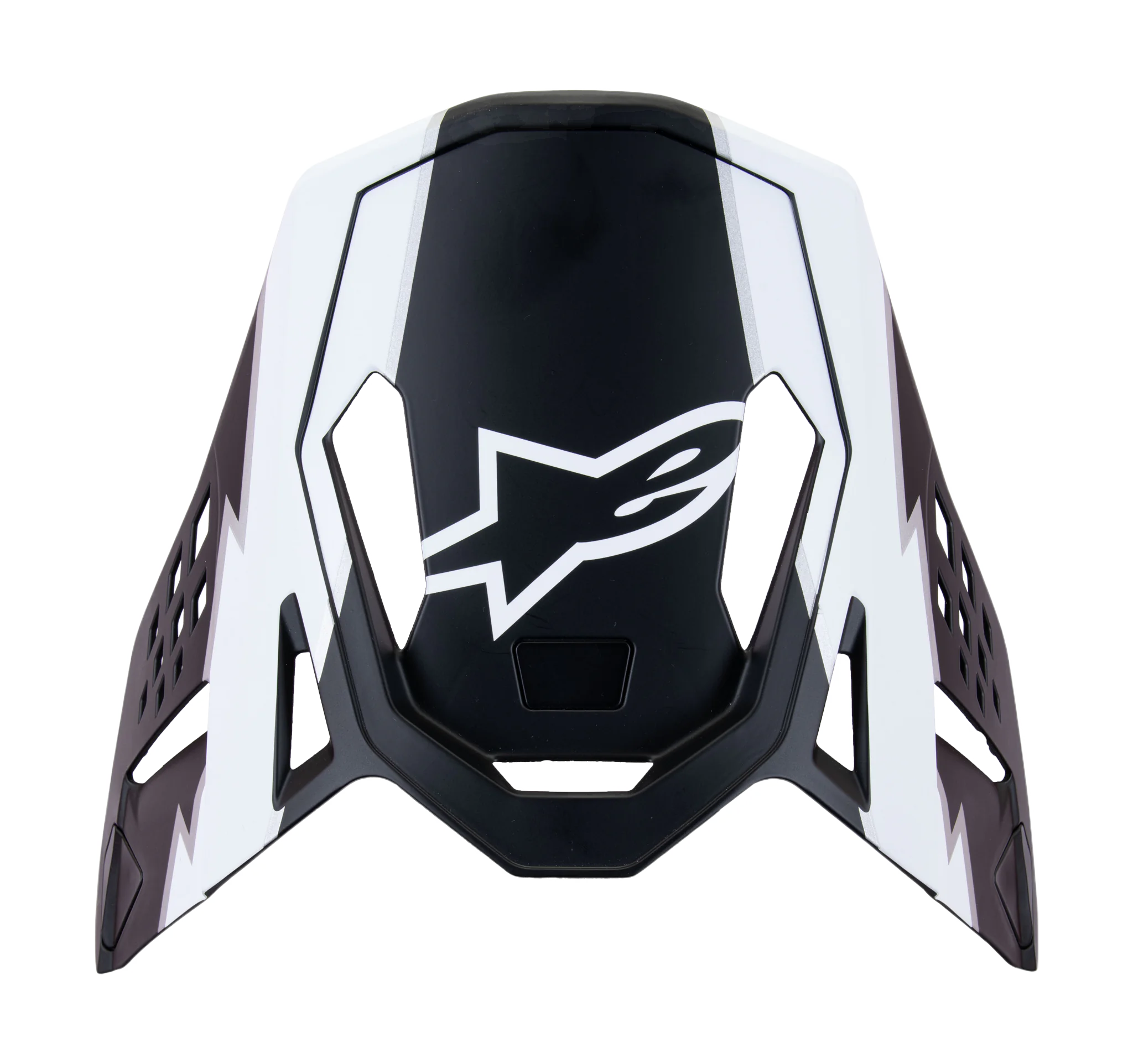 Alpinestars Helmklep S-M10 Ampress - Mat Zwart / Wit