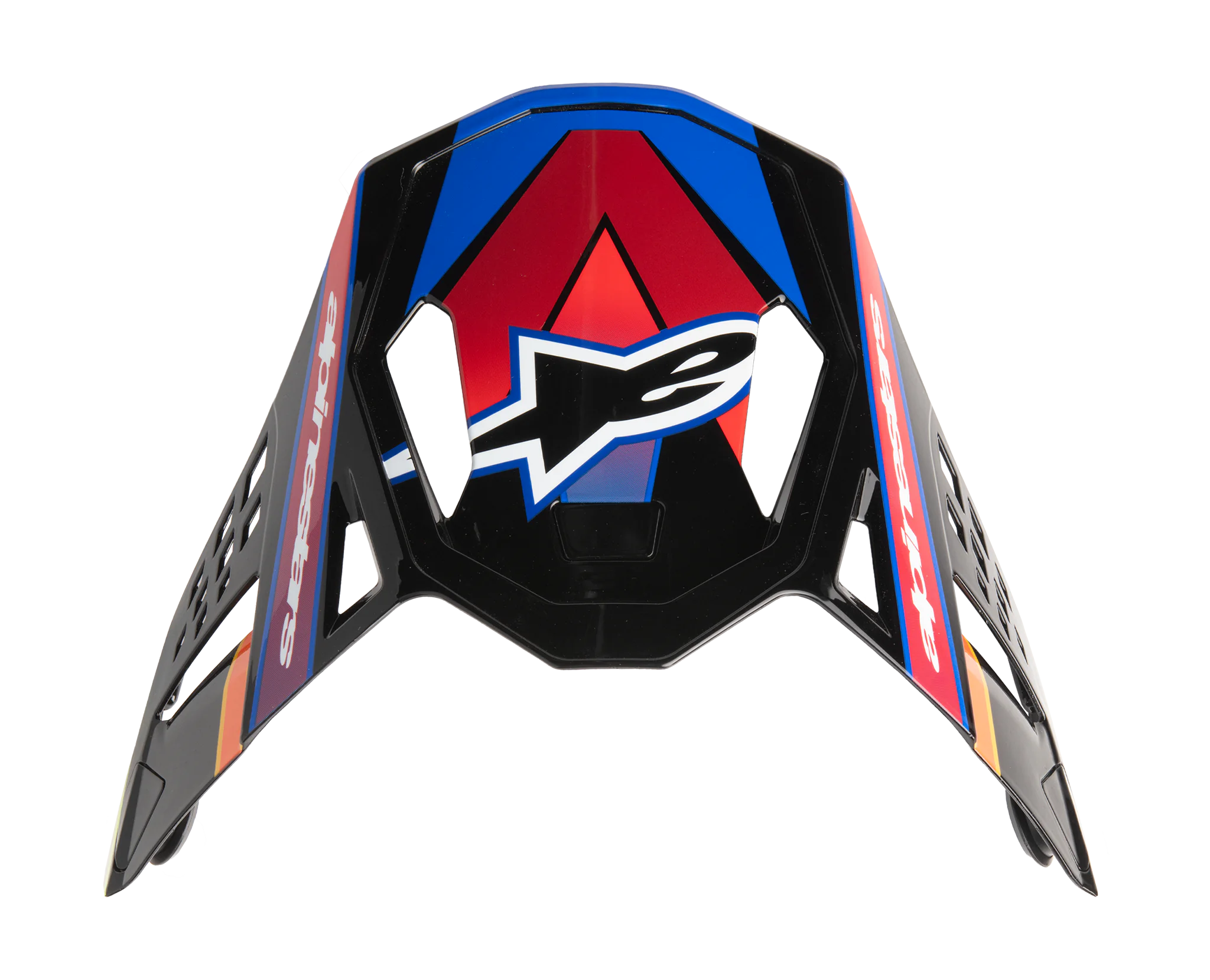 Alpinestars Helmklep S-M10 Era - Blauw / Rood / Fluo Geel