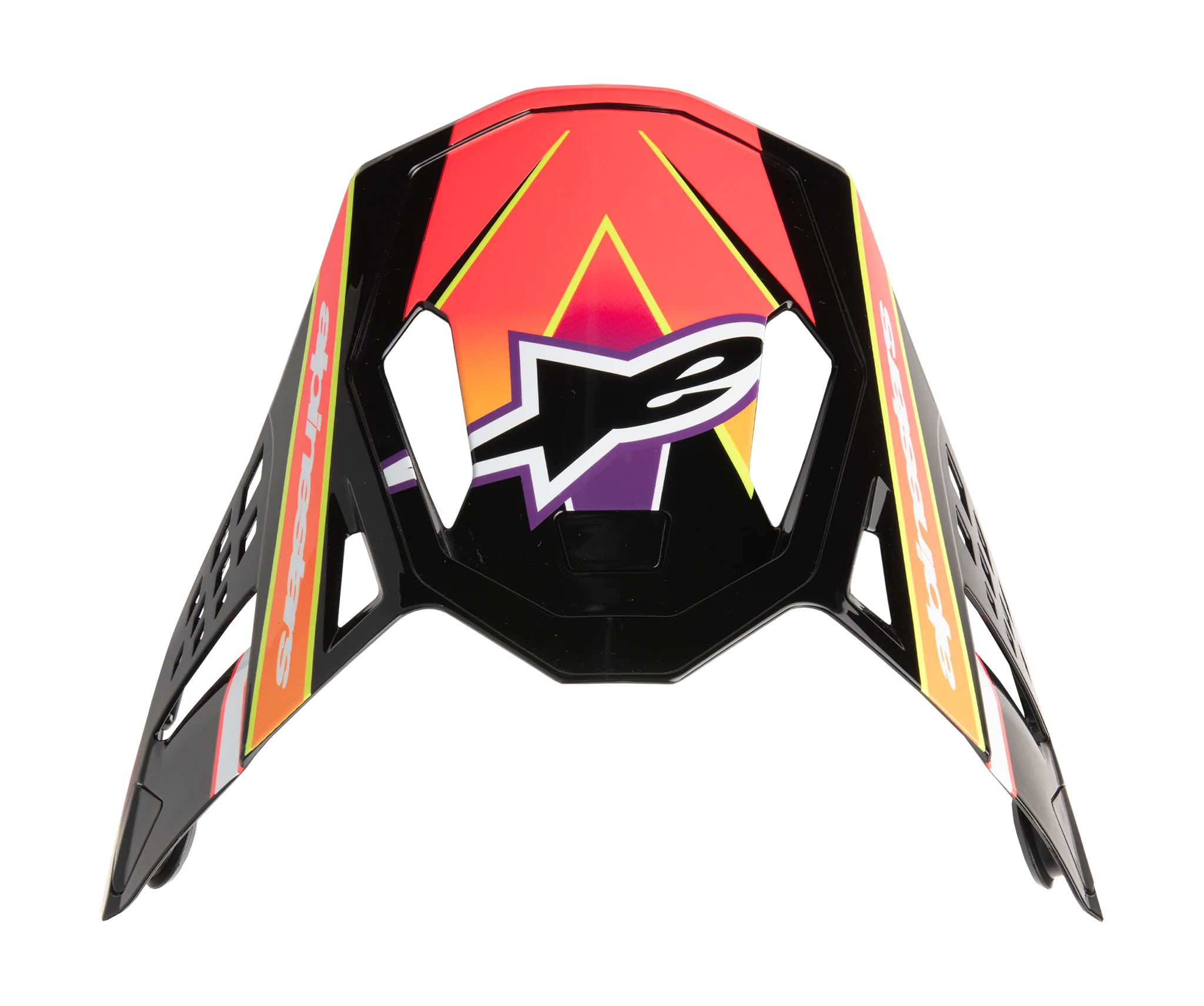Alpinestars Helmklep S-M10 Era - Roze / Violet / Fluo Geel
