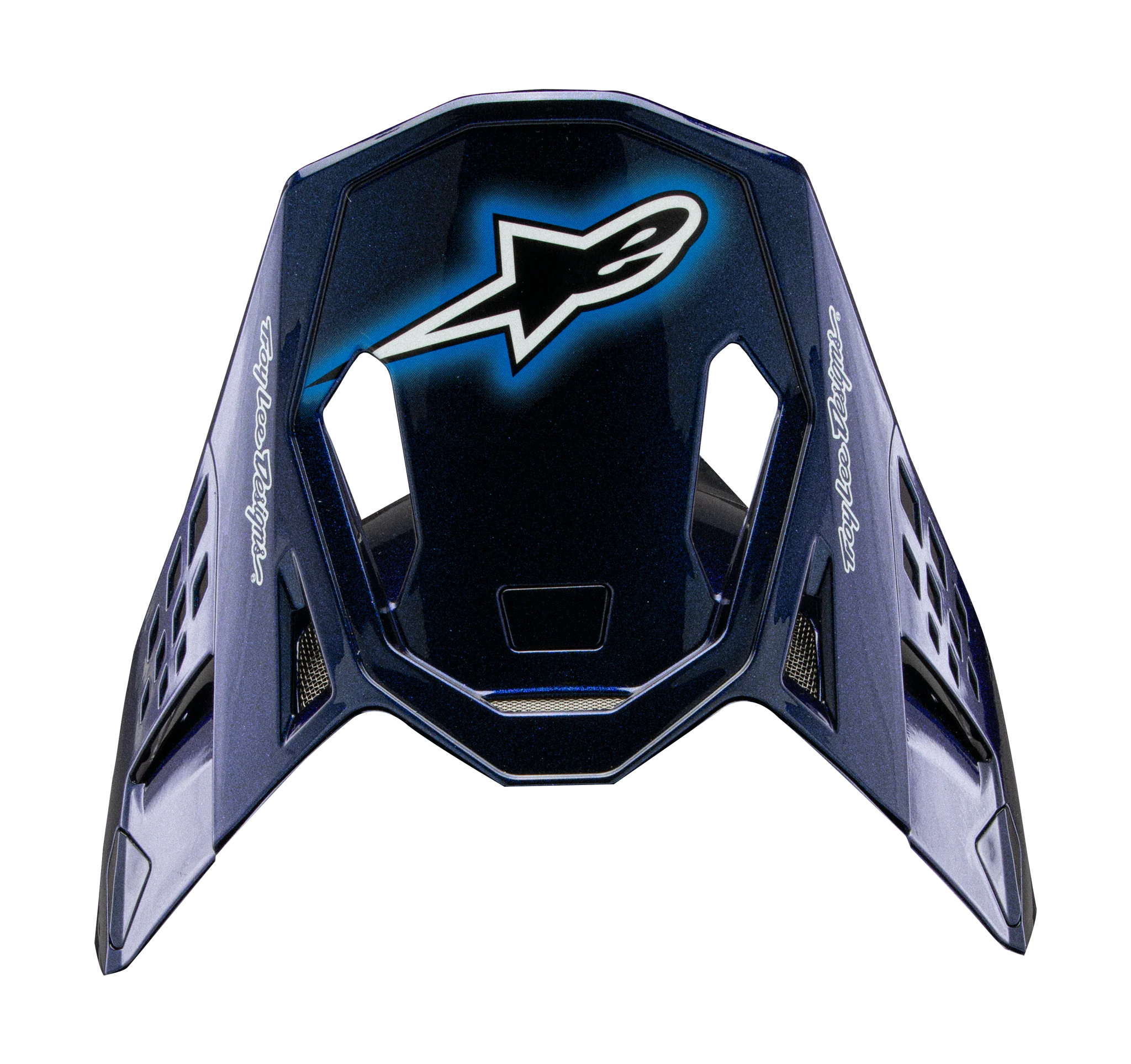 Alpinestars Helmklep S-M10 TLD Edition 25 - Blauw / Oranje / Geel / Rood