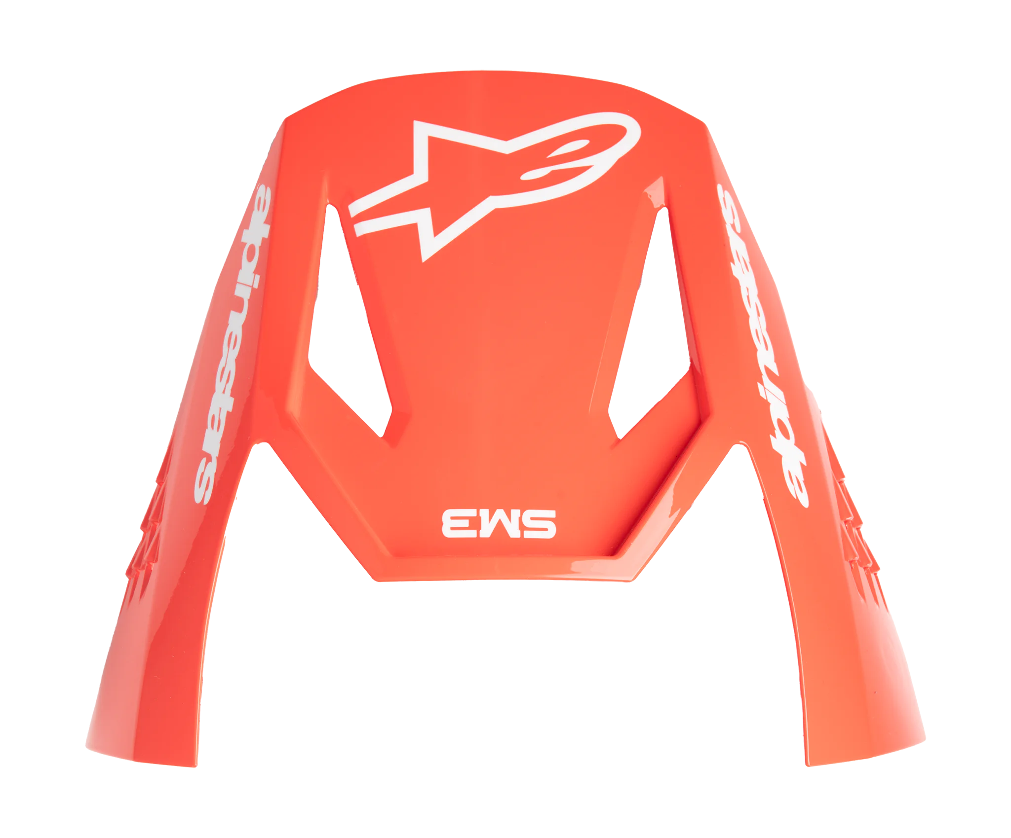 Alpinestars Helmklep S-M3 Radium - Zwart / Fluo Rood / Wit