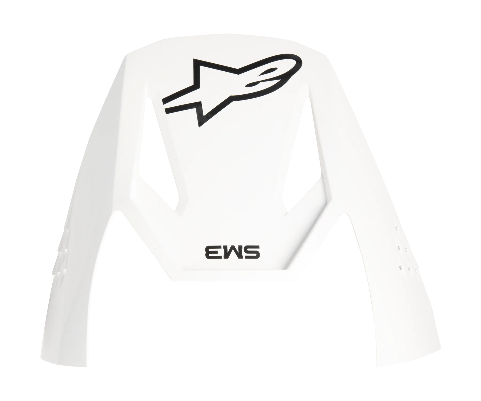Alpinestars Helmklep S-M3 Solid - Glans Wit
