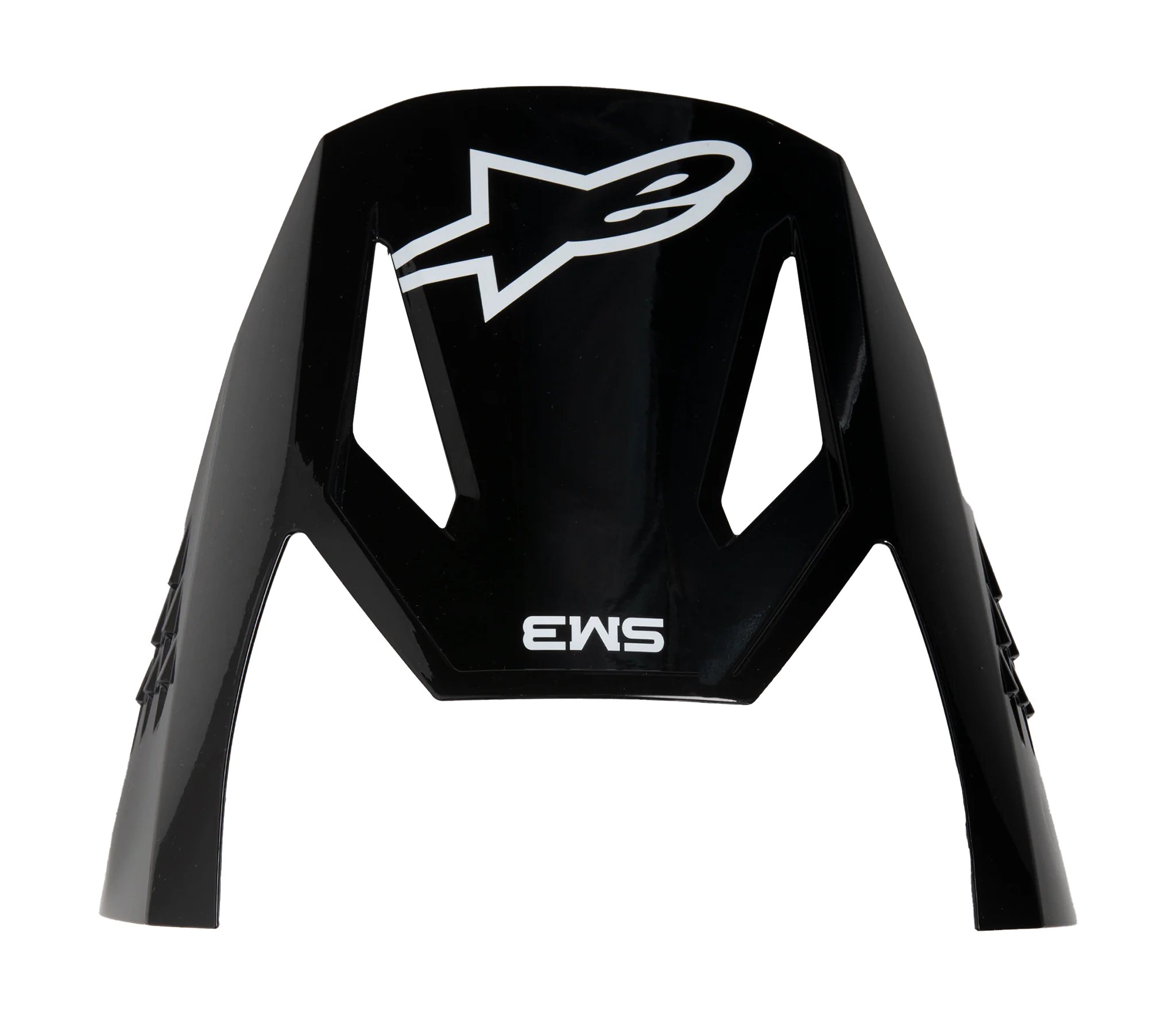Alpinestars Helmklep S-M3 Solid - Glans Zwart