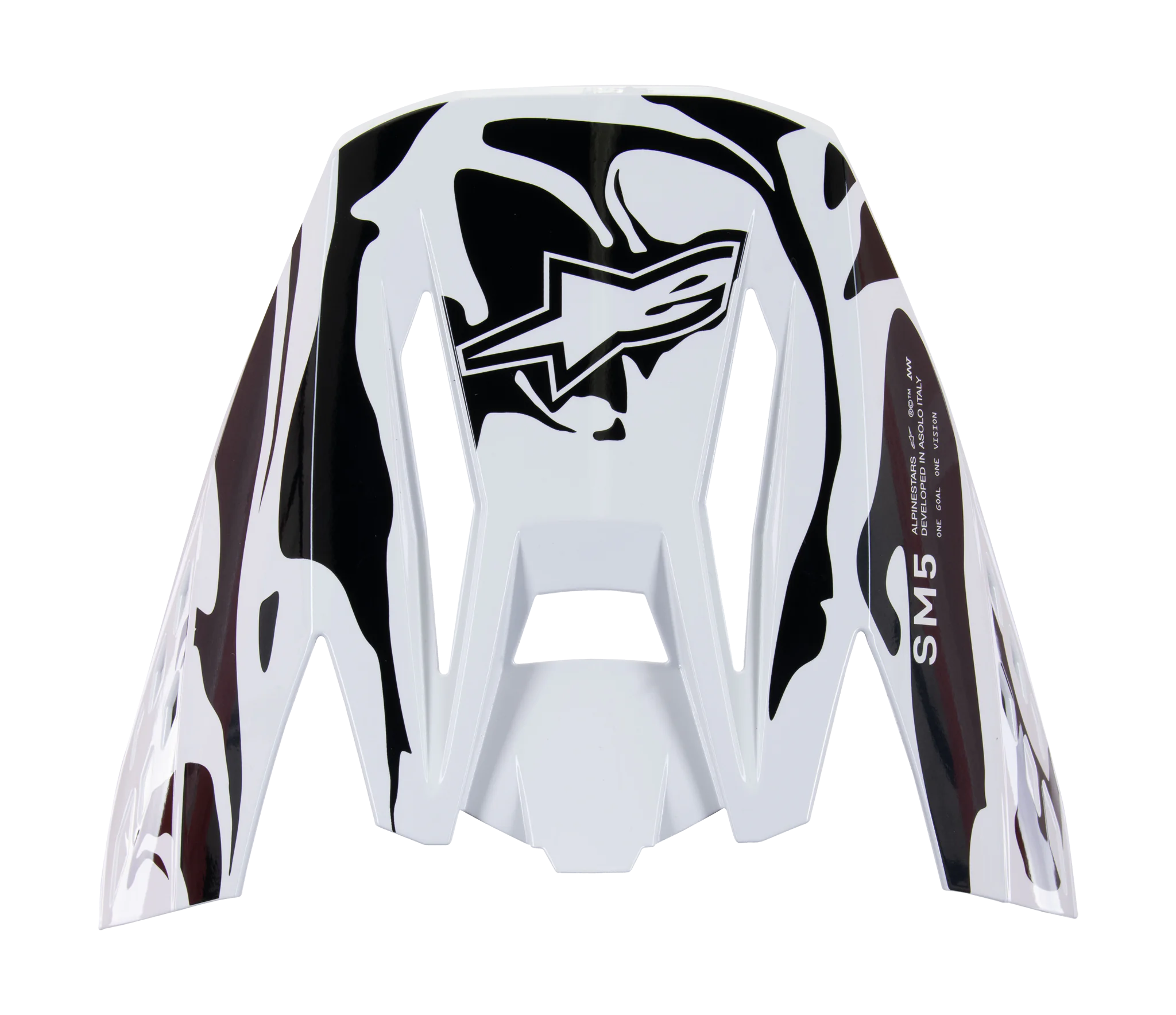 Alpinestars Helmklep S-M5 Mineral - Glans Cool Grijs / Donker Grijs
