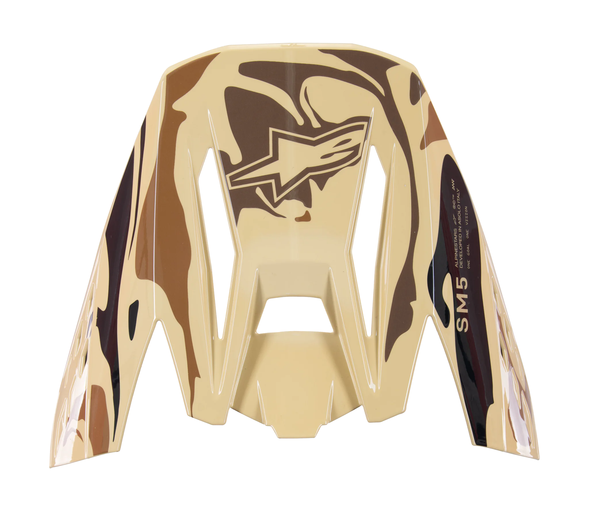 Alpinestars Helmklep S-M5 Mineral - Mat Donker Bruin