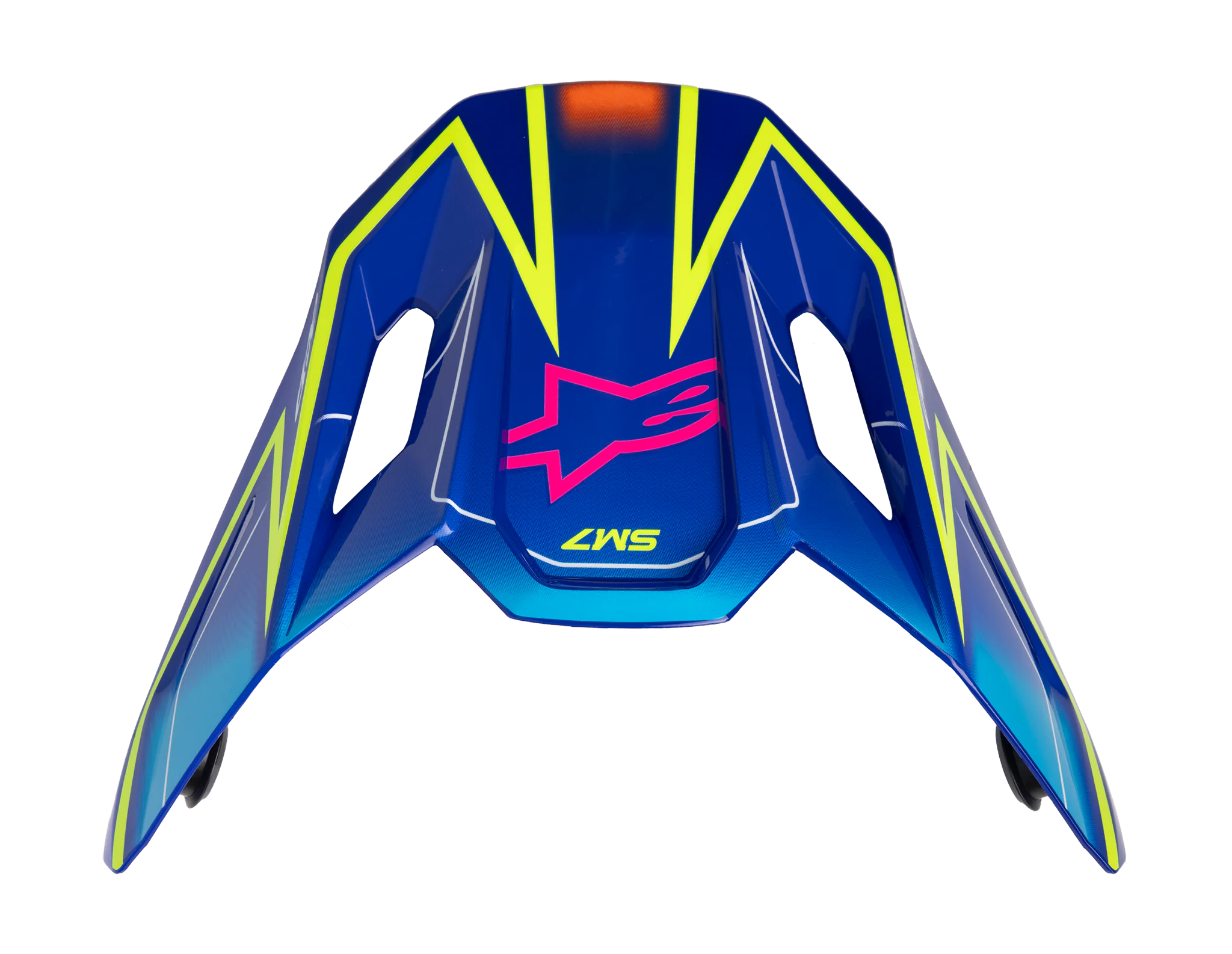 Alpinestars Helmklep S-M7 Cast - Blauw / Roze / Fluo Geel