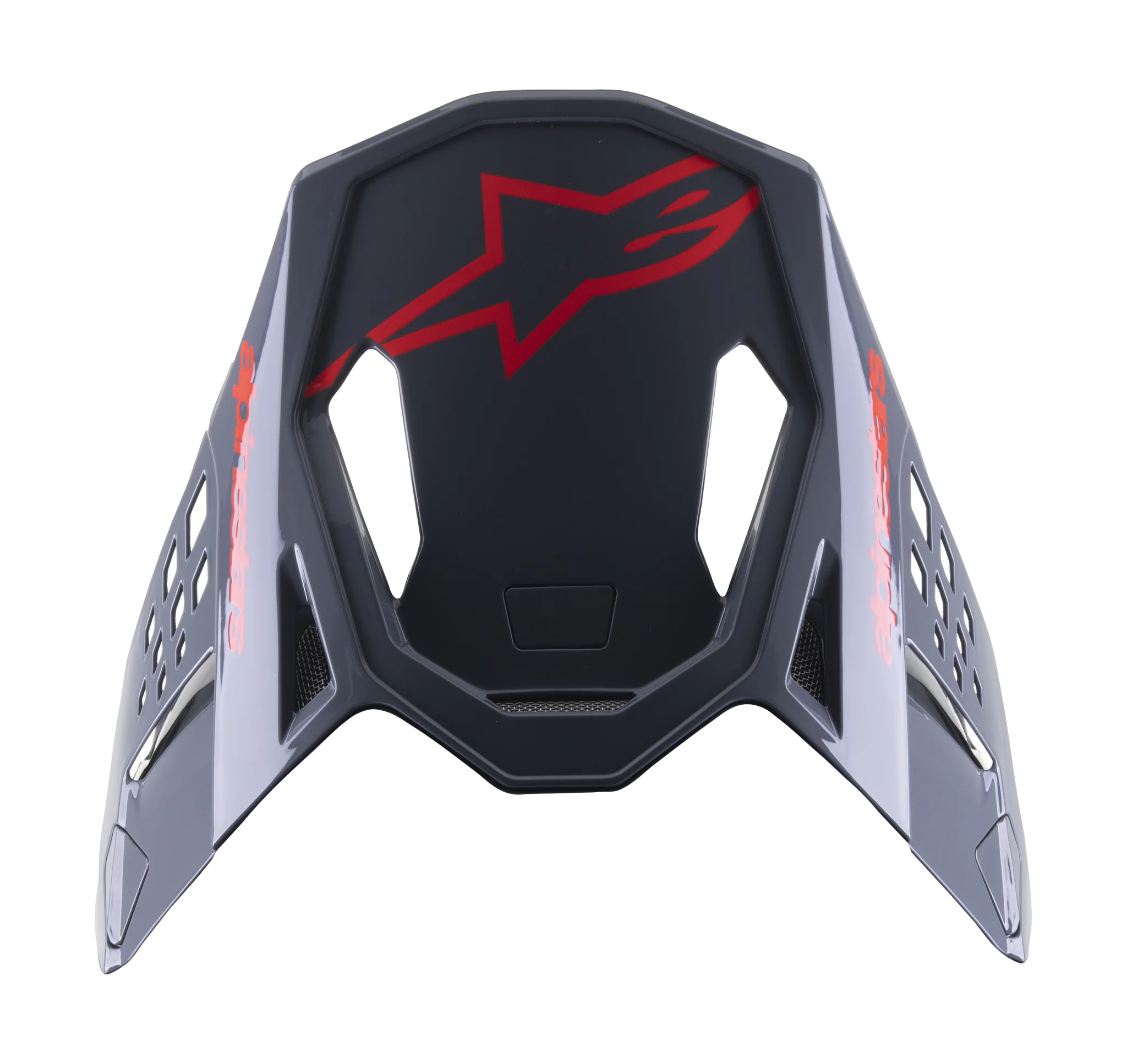 Alpinestars Helmklep S-M8 Radium 2 - Zwart / Neon Rood