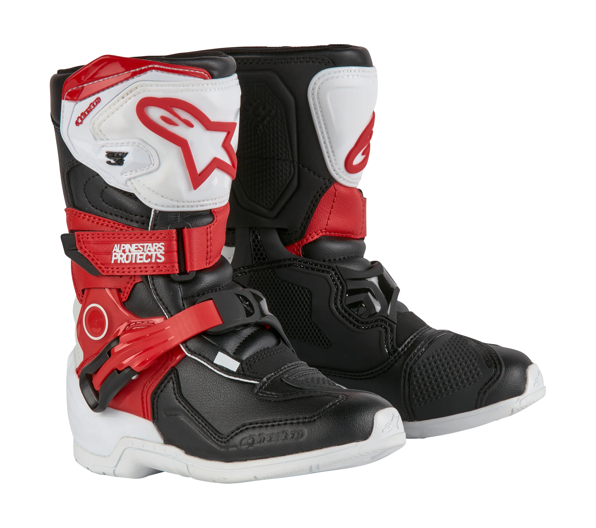 Alpinestars Kids Crosslaarzen Tech 3S - Wit / Zwart / Rood