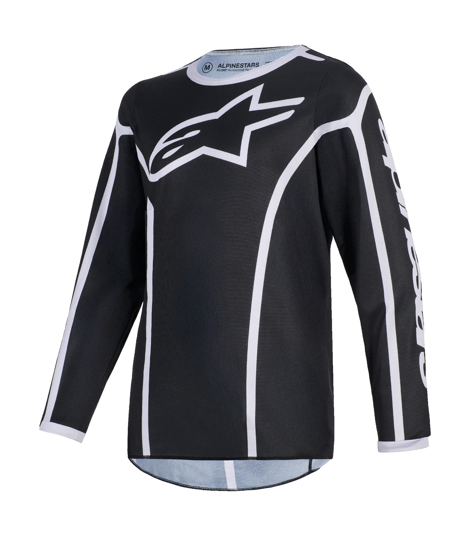 Alpinestars Kinder Cross Shirt 2026 Fluid Apex - Zwart / Grijs