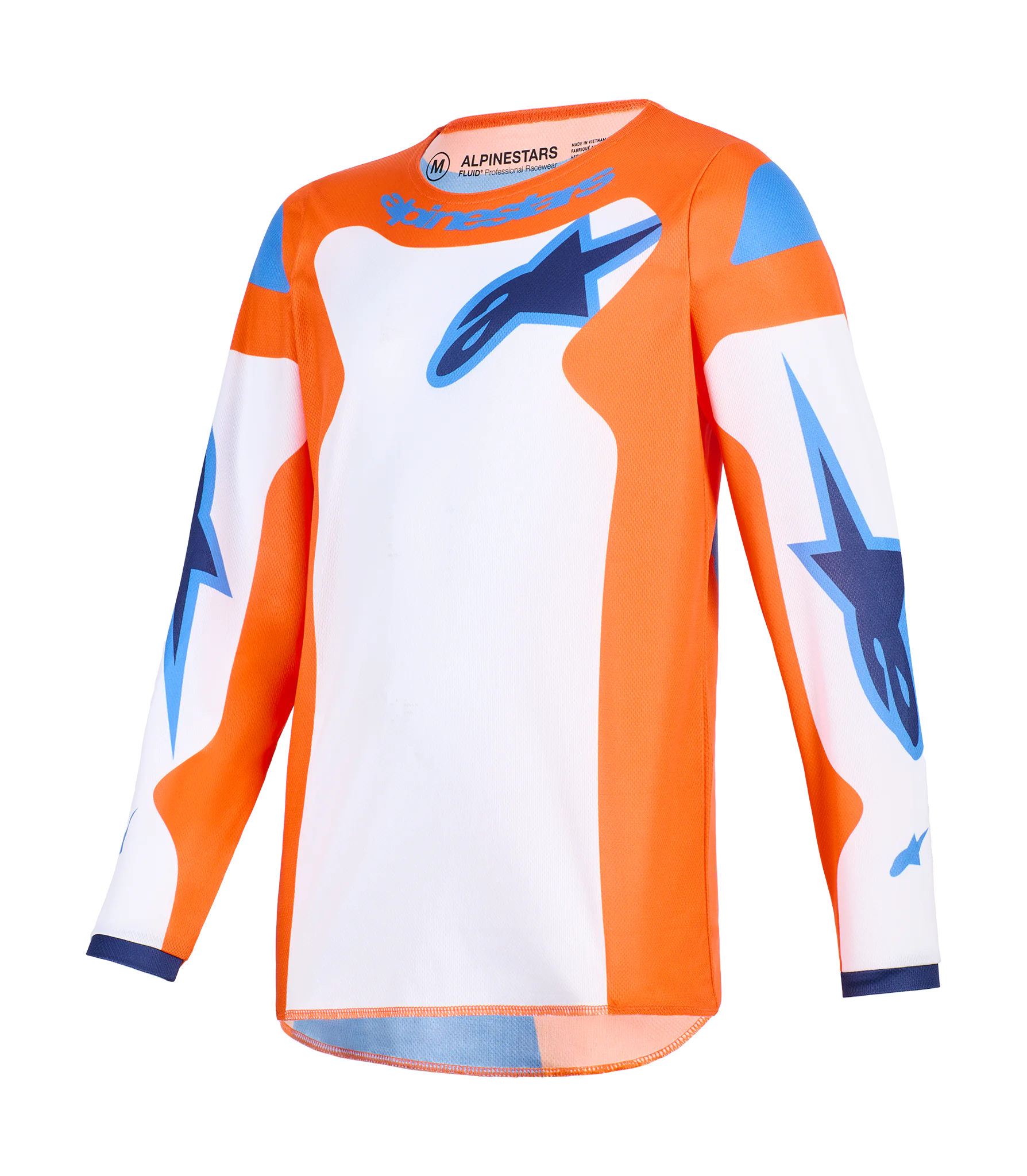Alpinestars Kinder Crosskleding 2026 Fluid Grid - Oranje / Ucla / Blauw