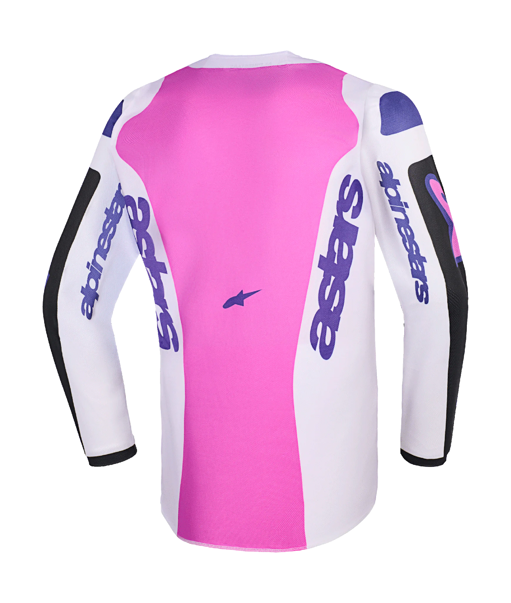 Alpinestars Kinder Cross Shirt 2026 Fluid Grid - Zwart / Licht Grijs / Paars